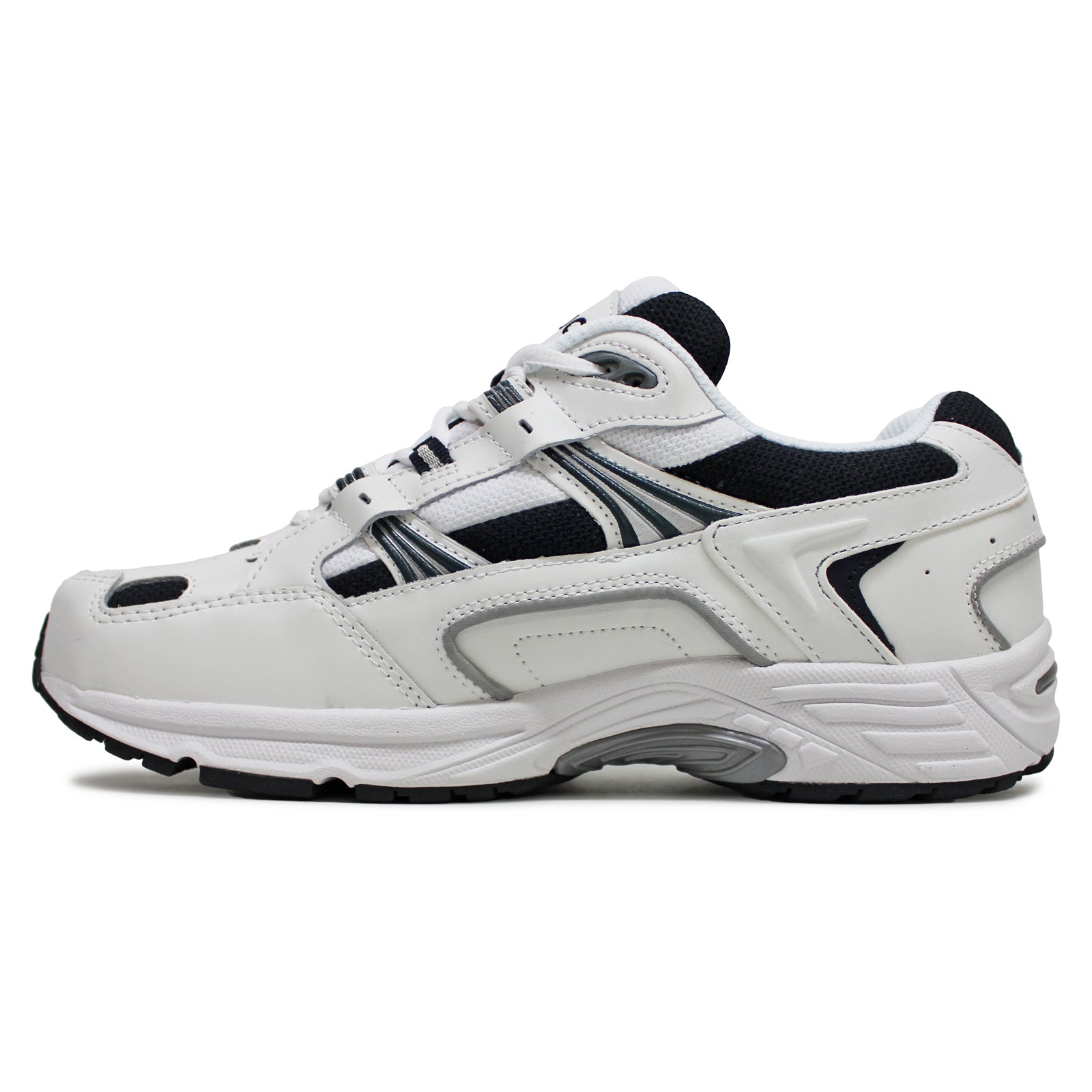 Vionic 23MWalk Suede Textile Mens Trainers#color_white navy