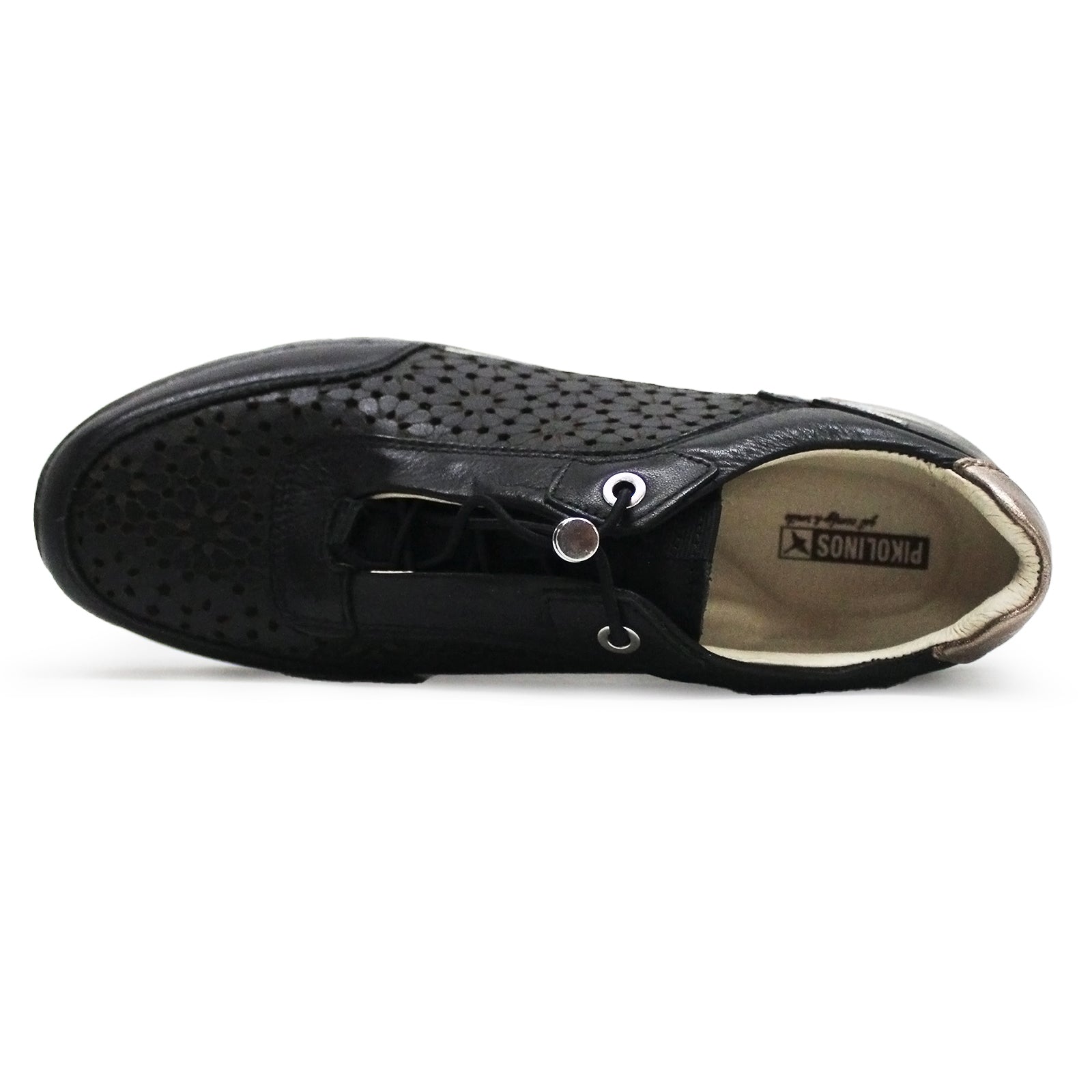 Pikolinos Cantabria W4R-6584 Leather Womens Trainers#color_black