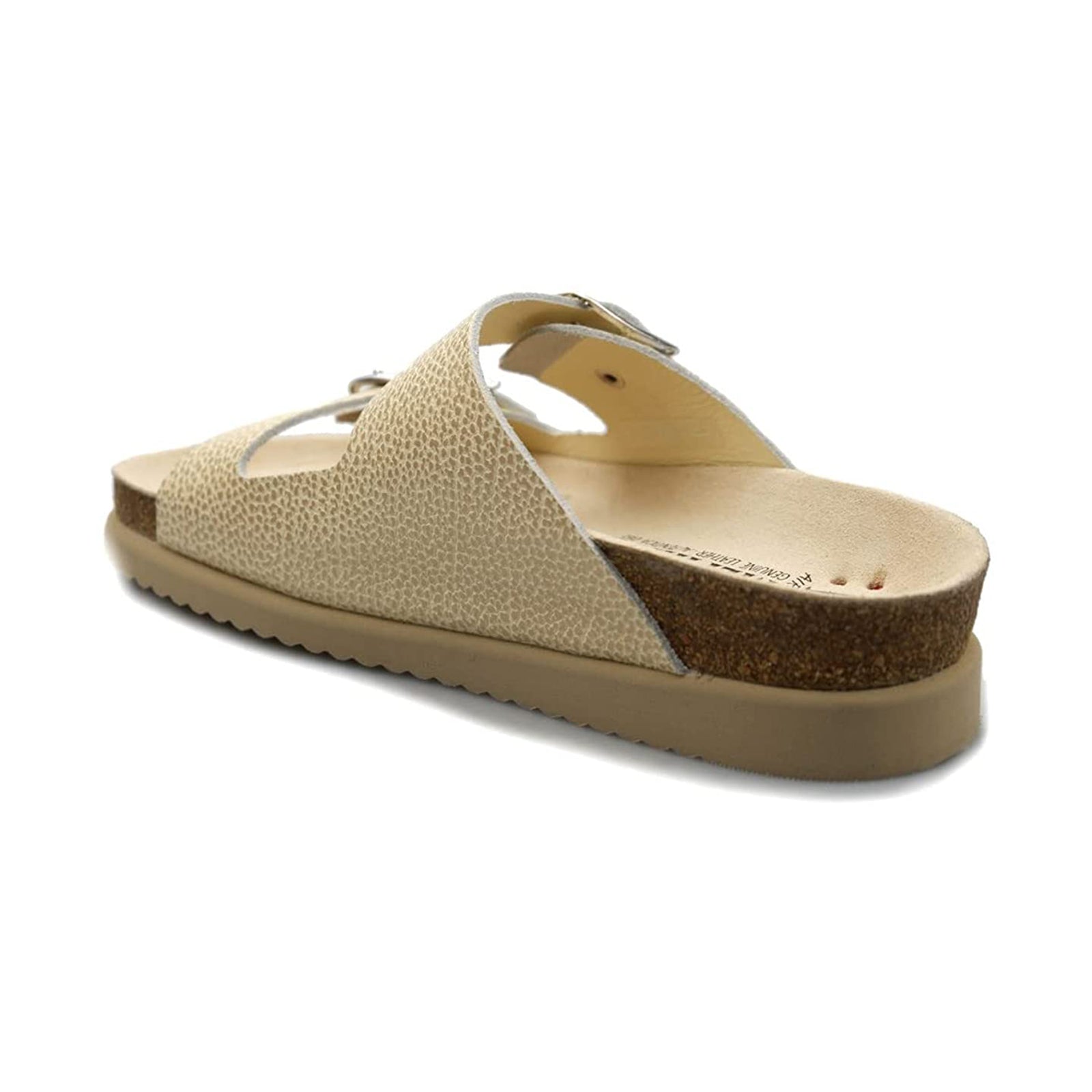 Mephisto Harmony Leather Nubuck Womens Sandals#color_light sand
