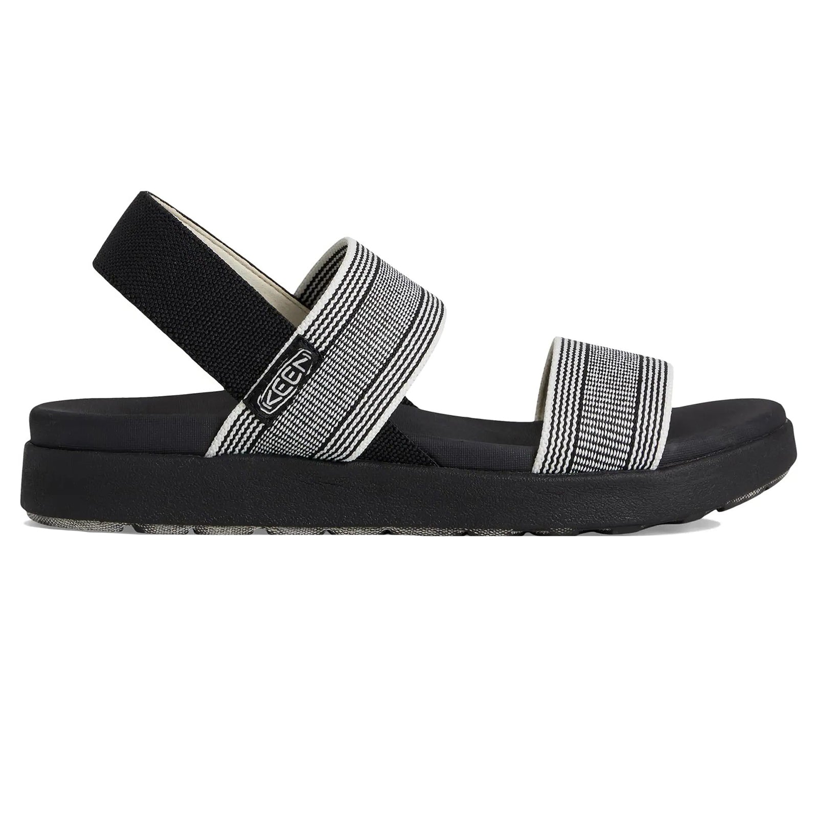 Keen Elle Backstrap Textile Womens Sandals#color_black star white
