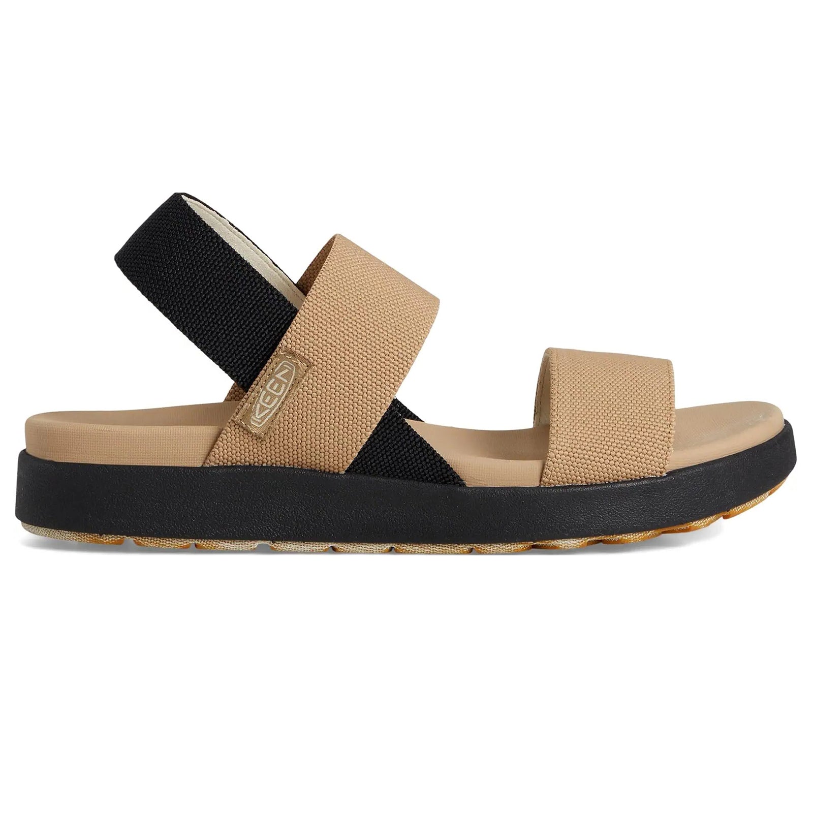 Keen Elle Backstrap Textile Womens Sandals#color_cornstalk black