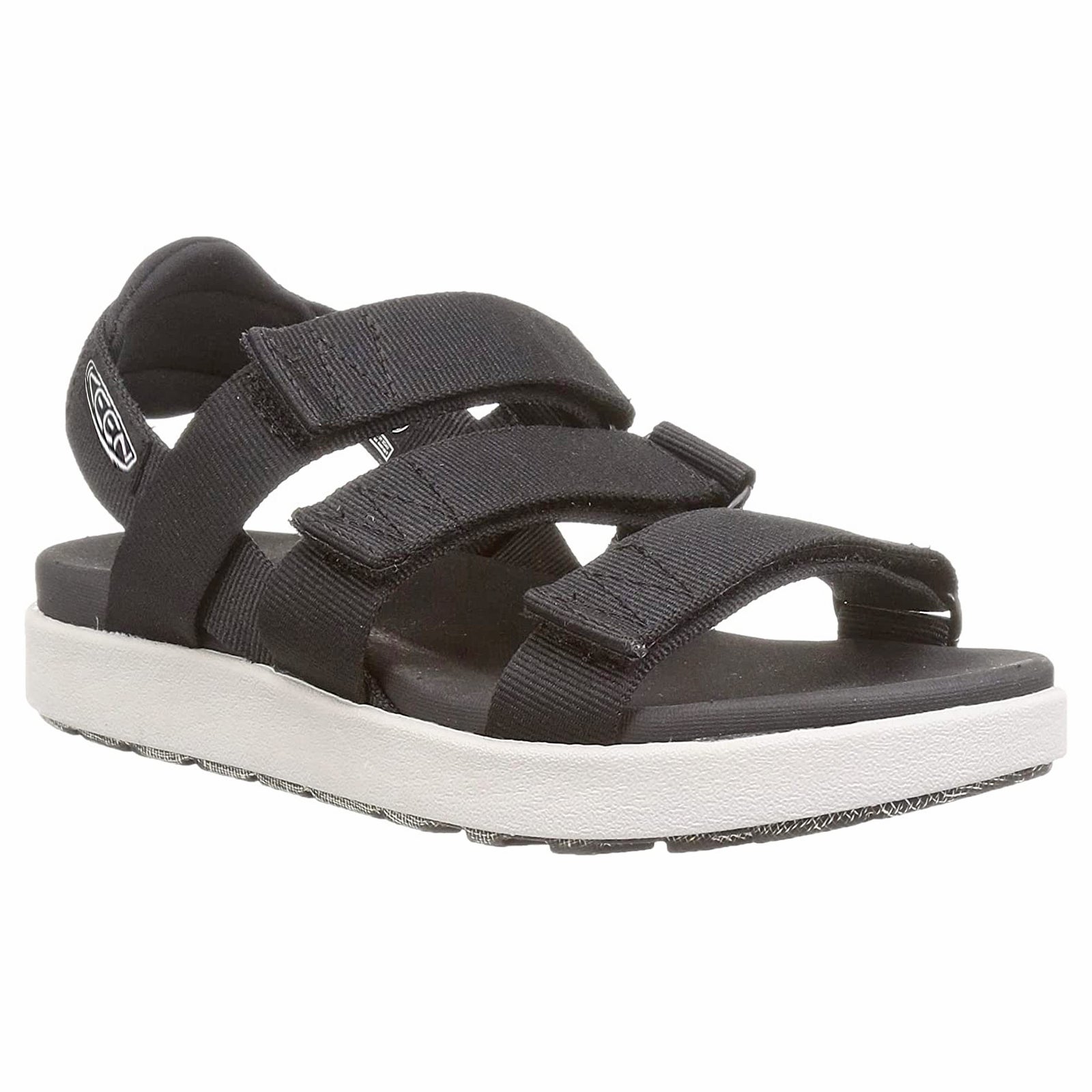 Keen Elle Strappy Textile Womens Sandals#color_black vapor