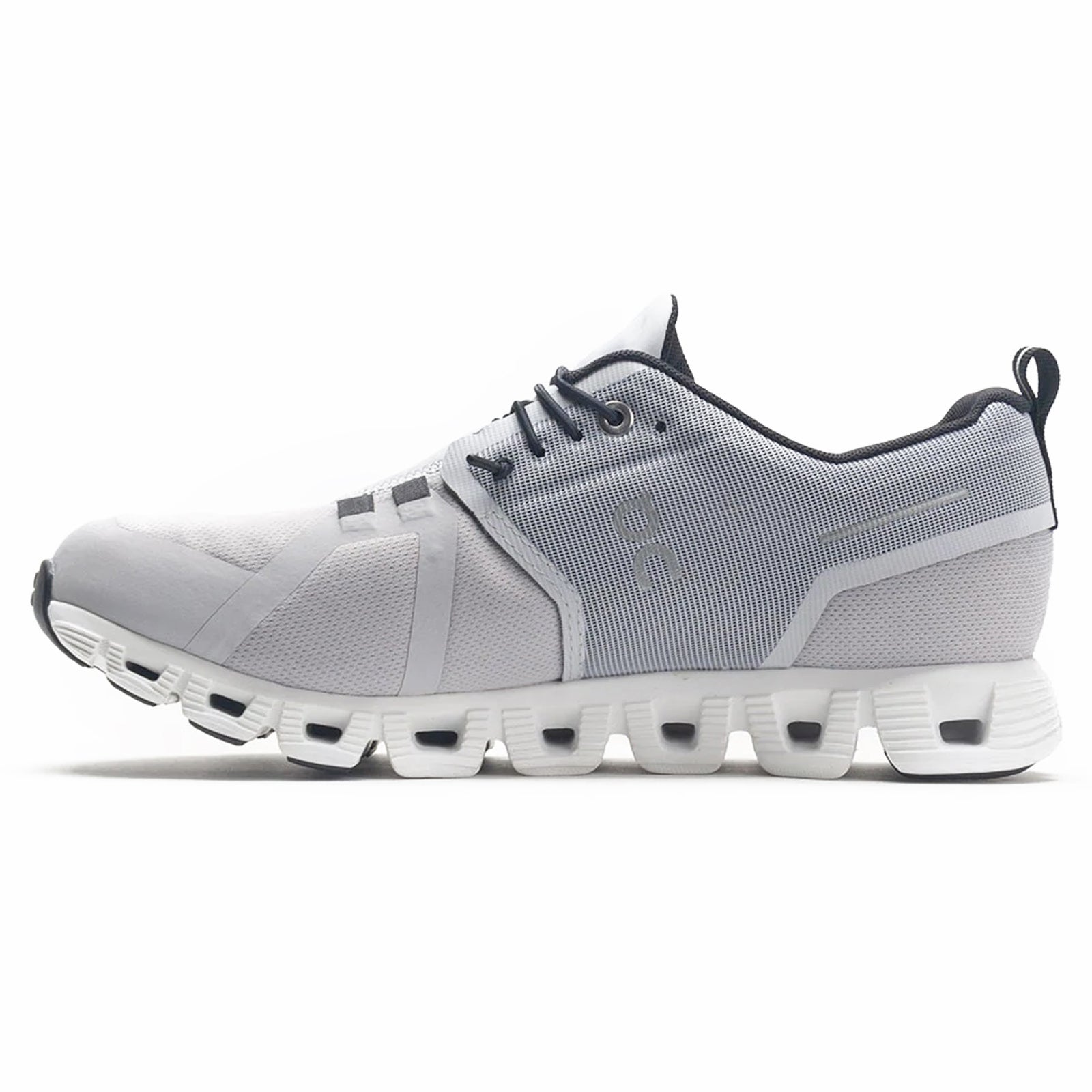 On Cloud 5 Waterproof Textile Synthetic Mens Trainers#color_glacier white
