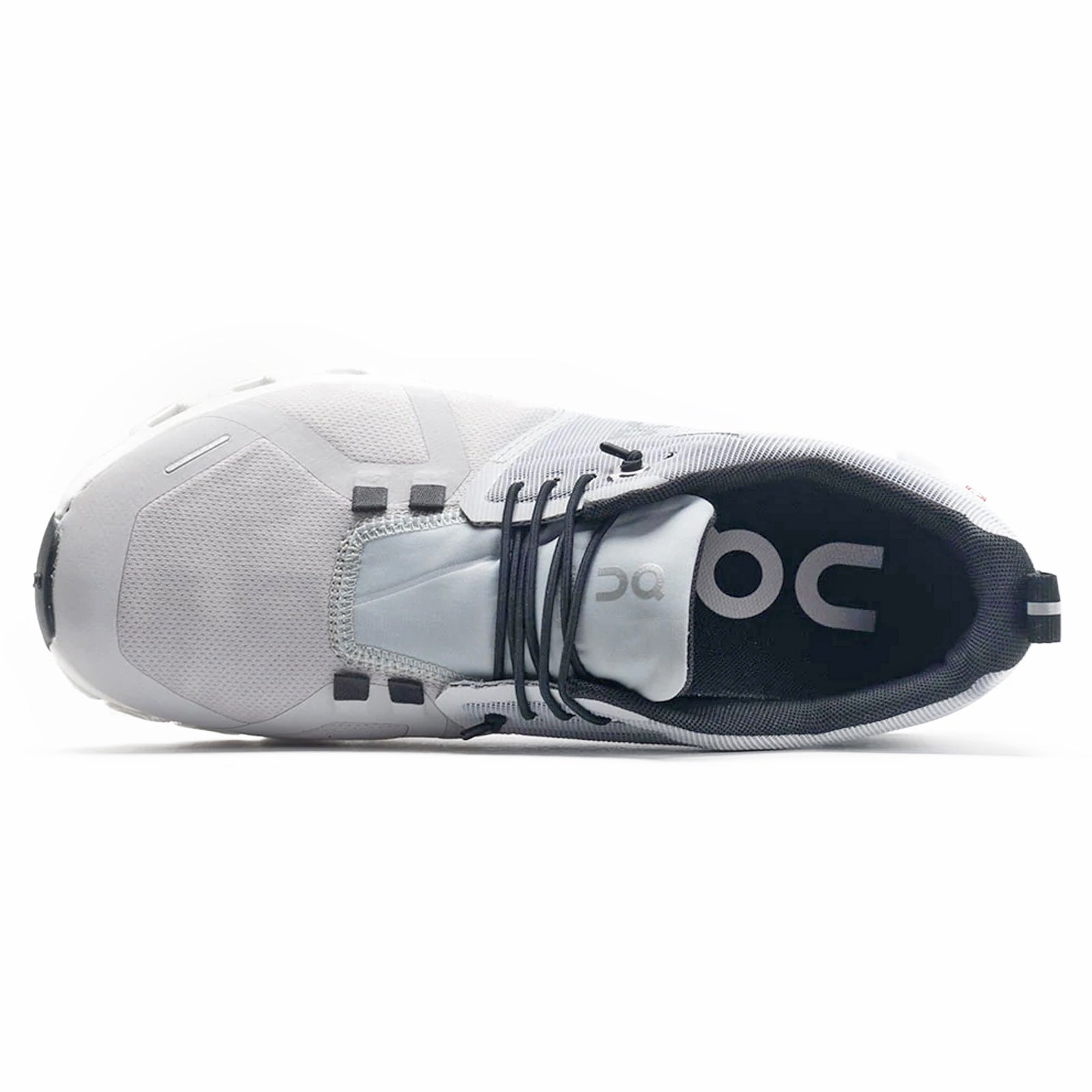 On Cloud 5 Waterproof Textile Synthetic Mens Trainers#color_glacier white
