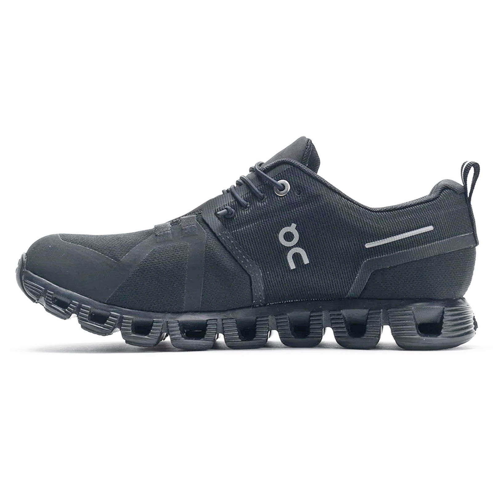 On Cloud 5 Waterproof Textile Synthetic Womens Trainers#color_all black