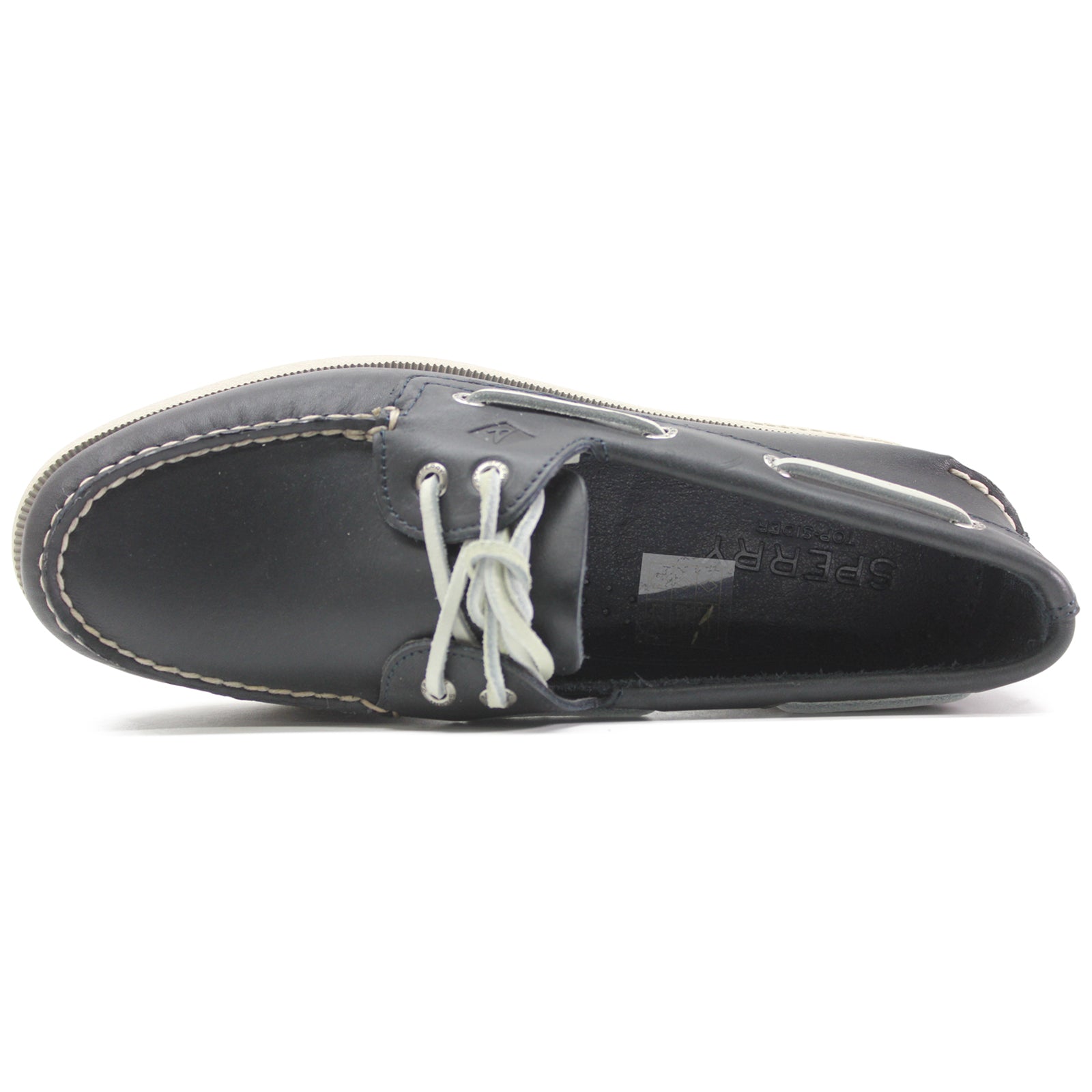 Sperry Authentic Original 2-Eye Leather Mens Shoes#color_navy