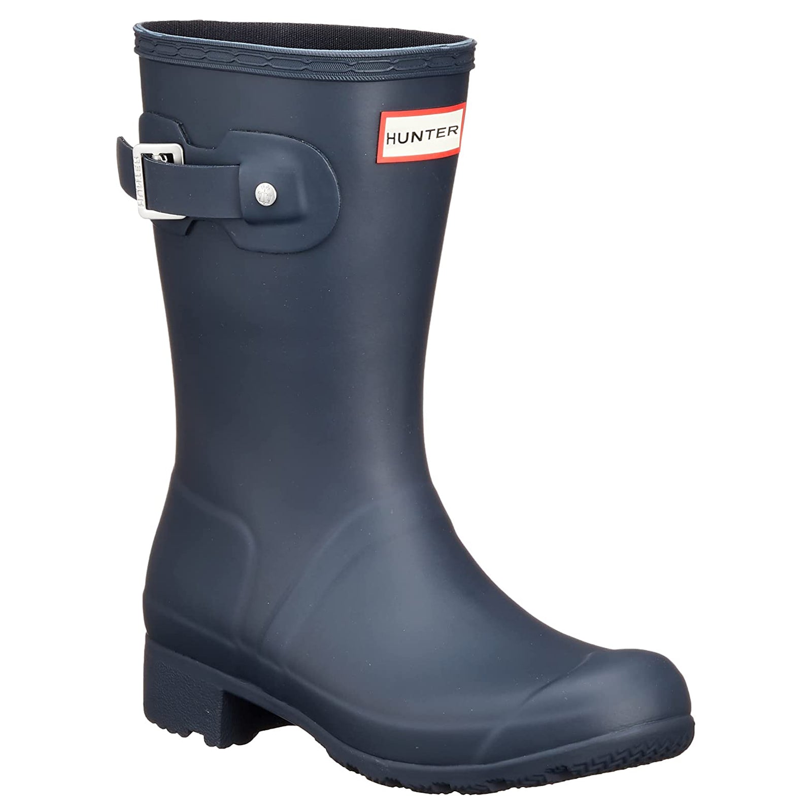 Hunter Original Tour Short Rubber Women's Mid Calf Navy Boots