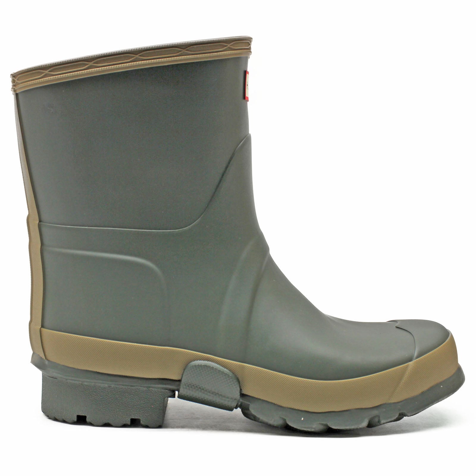 Hunter Field Gardener Short Rubber Womens Boots#color_dark olive clay
