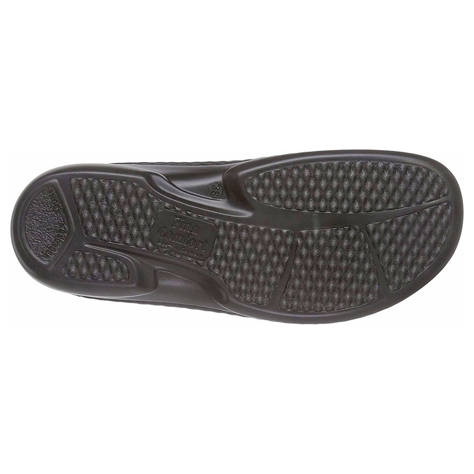 Finn Comfort Belem Leather Womens Sandals#color_black