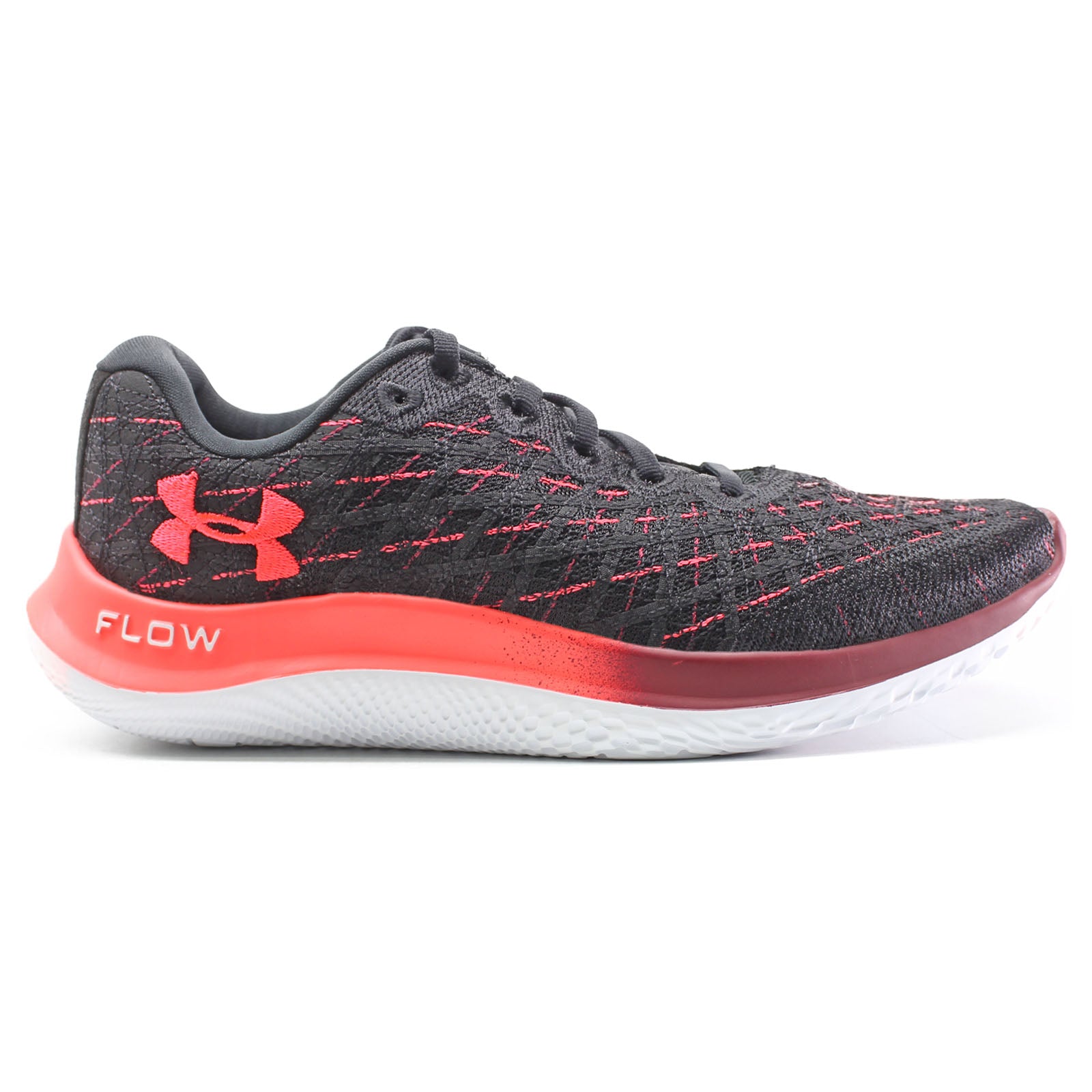 Under Armour Flow Velociti Wind CLRSF Synthetic Textile Womens Trainers#color_black red