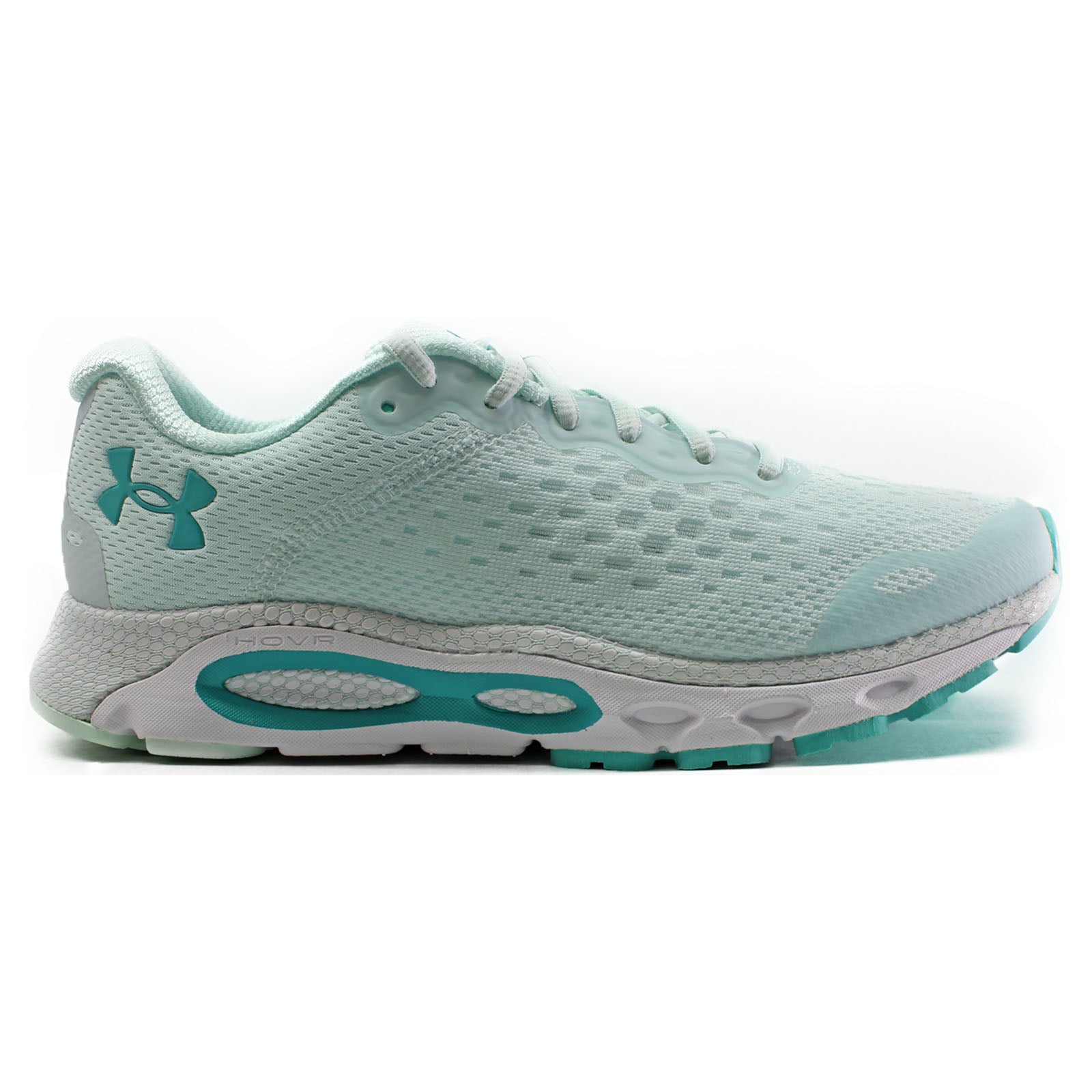 Under Armour HOVR Infinite 3 Synthetic Textile Womens Trainers#color_green white