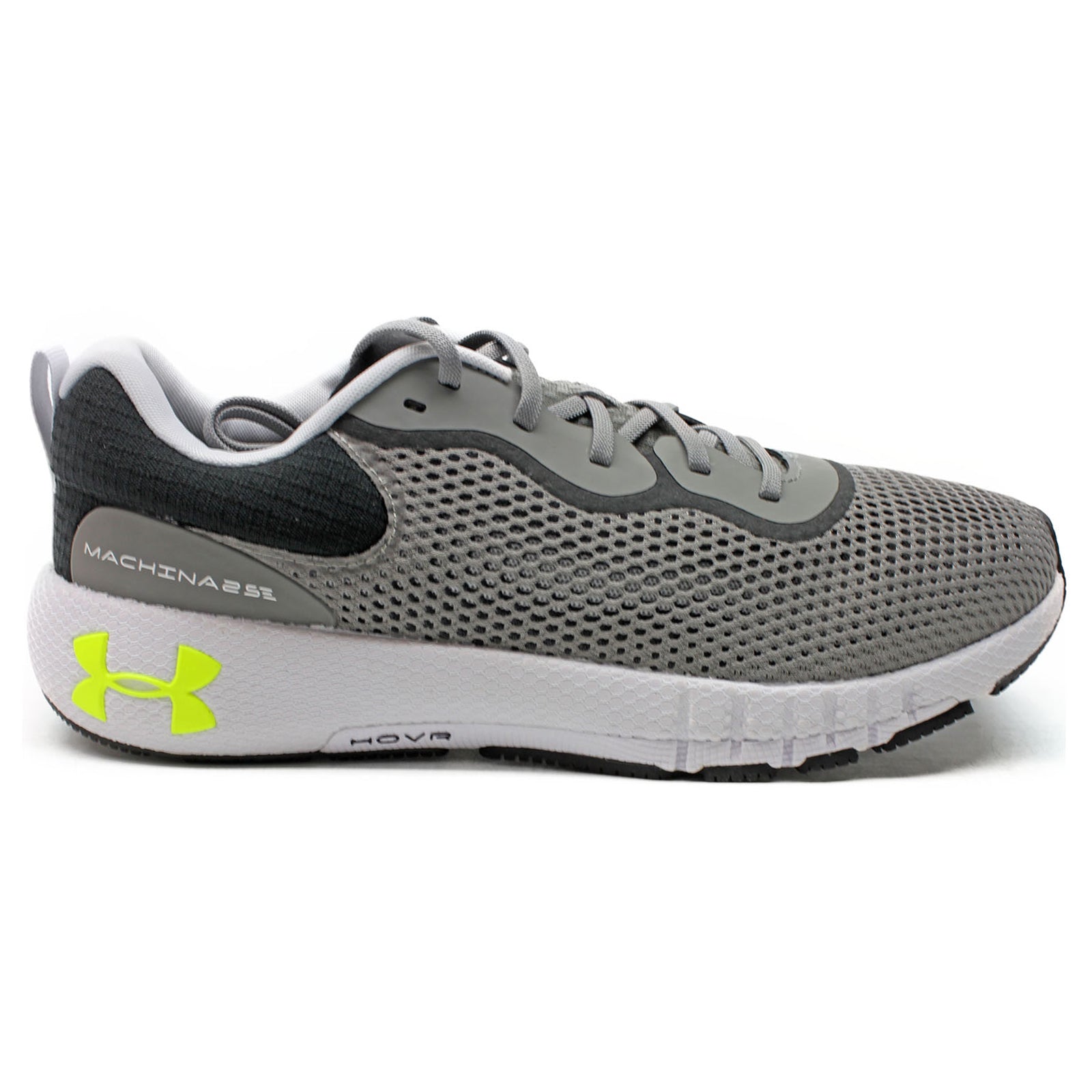 Under Armour HOVR Machina 2 SE Synthetic Textile Mens Trainers#color_grey black