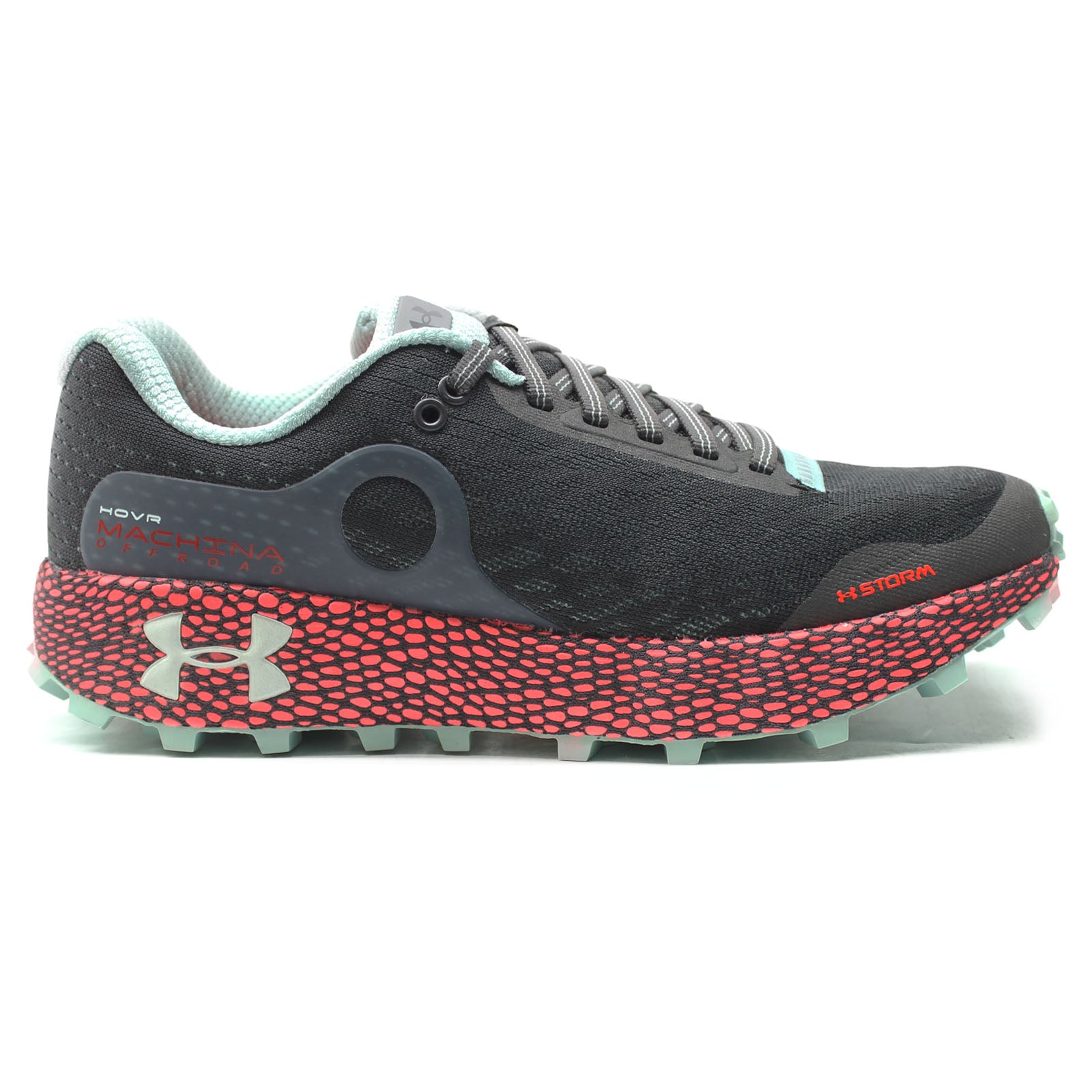 Under Armour HOVR Machina Off Road Synthetic Textile Womens Trainers#color_grey