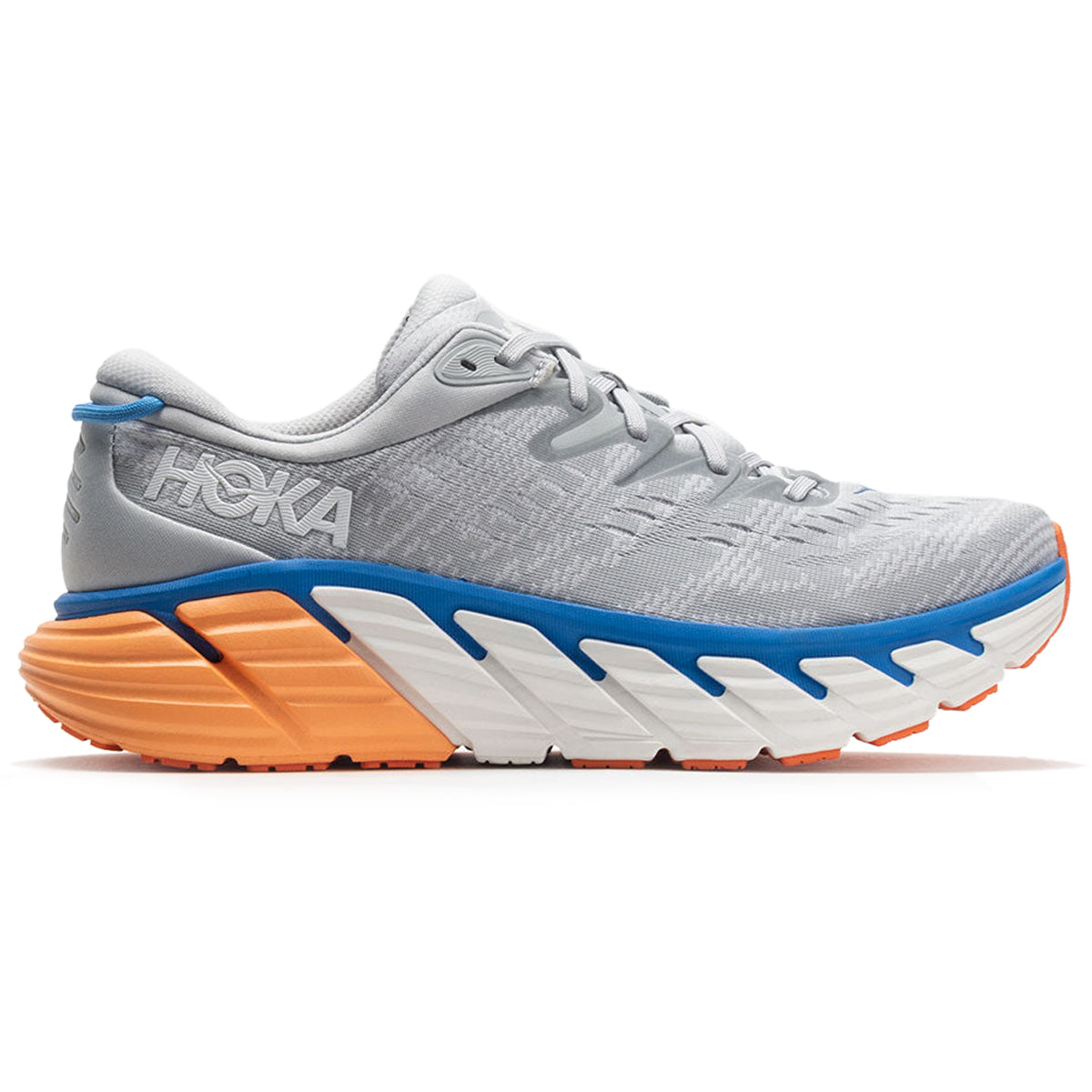 Hoka Gaviota 4 Textile Synthetic Mens Trainers#color_harbor mist nimbus cloud