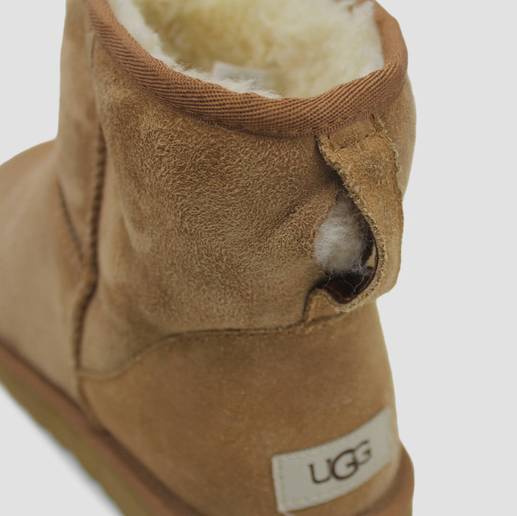 Ugg Mens Boots Classic Mini Casual Pull-On Ankle Outdoor Suede Leather - UK 11