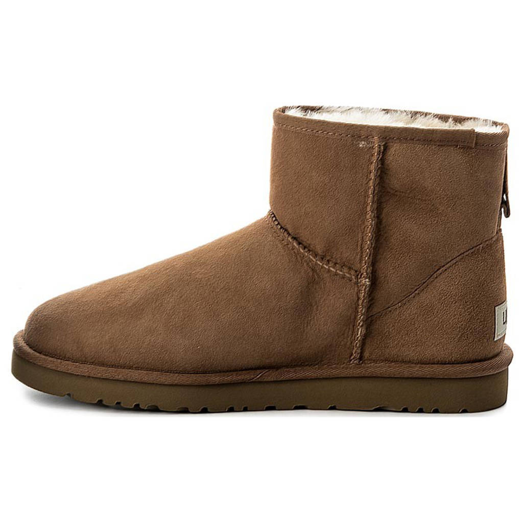Ugg Mens Boots Classic Mini Casual Pull-On Ankle Outdoor Suede Leather - UK 11