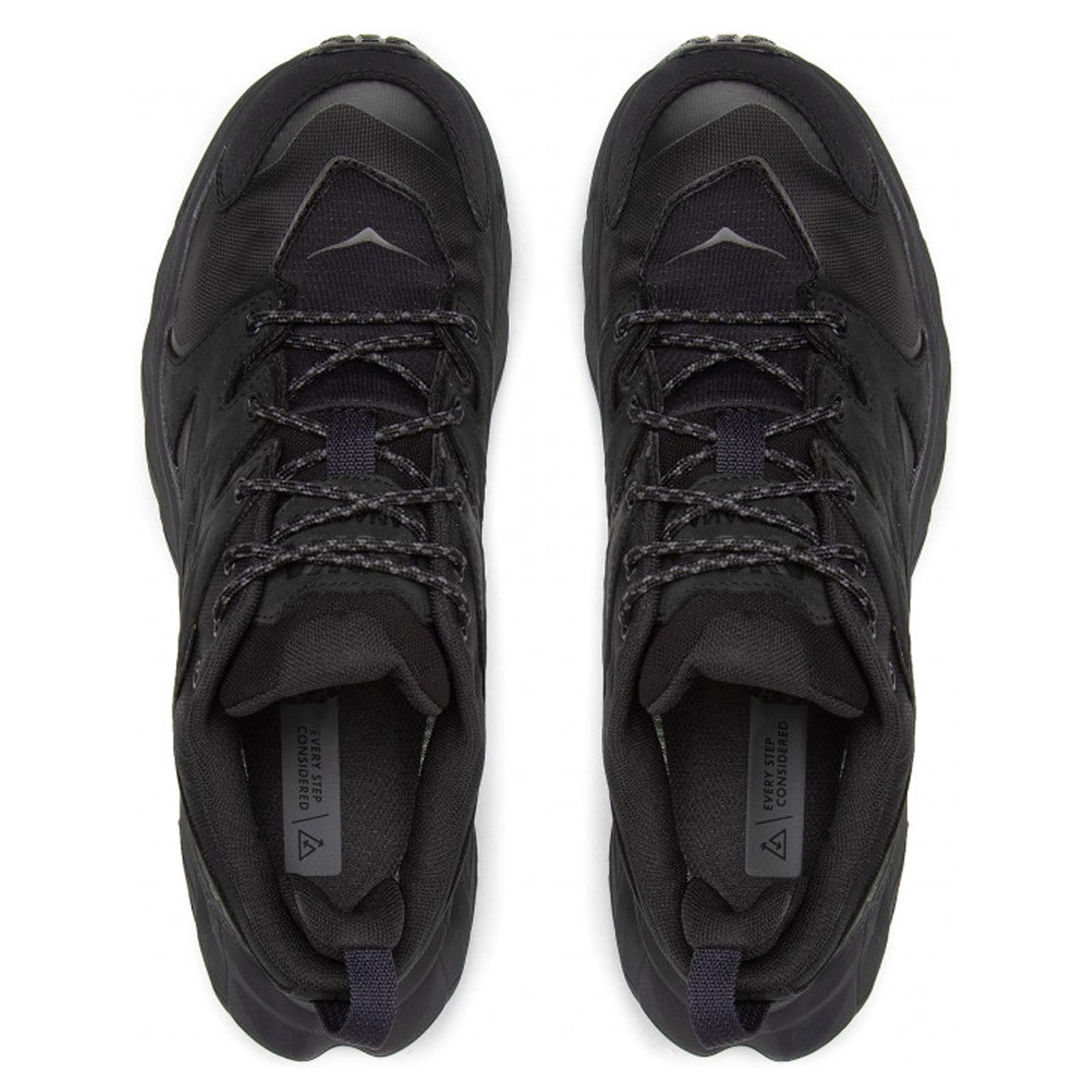 Hoka Anacapa Low GTX Leather Textile Mens Trainers#color_black black