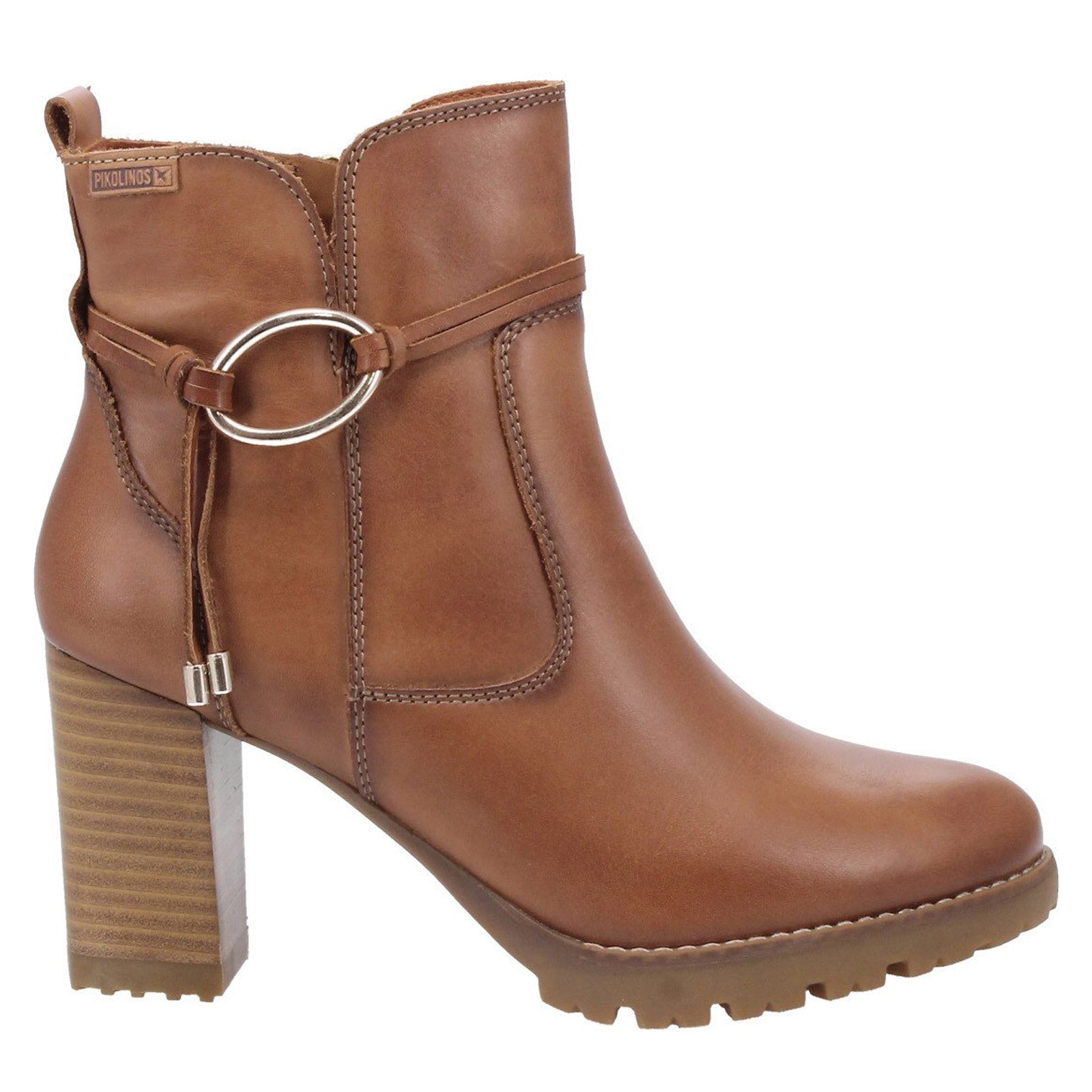 Pikolinos Connelly W7M-8542 Leather Womens Boots#color_brandy