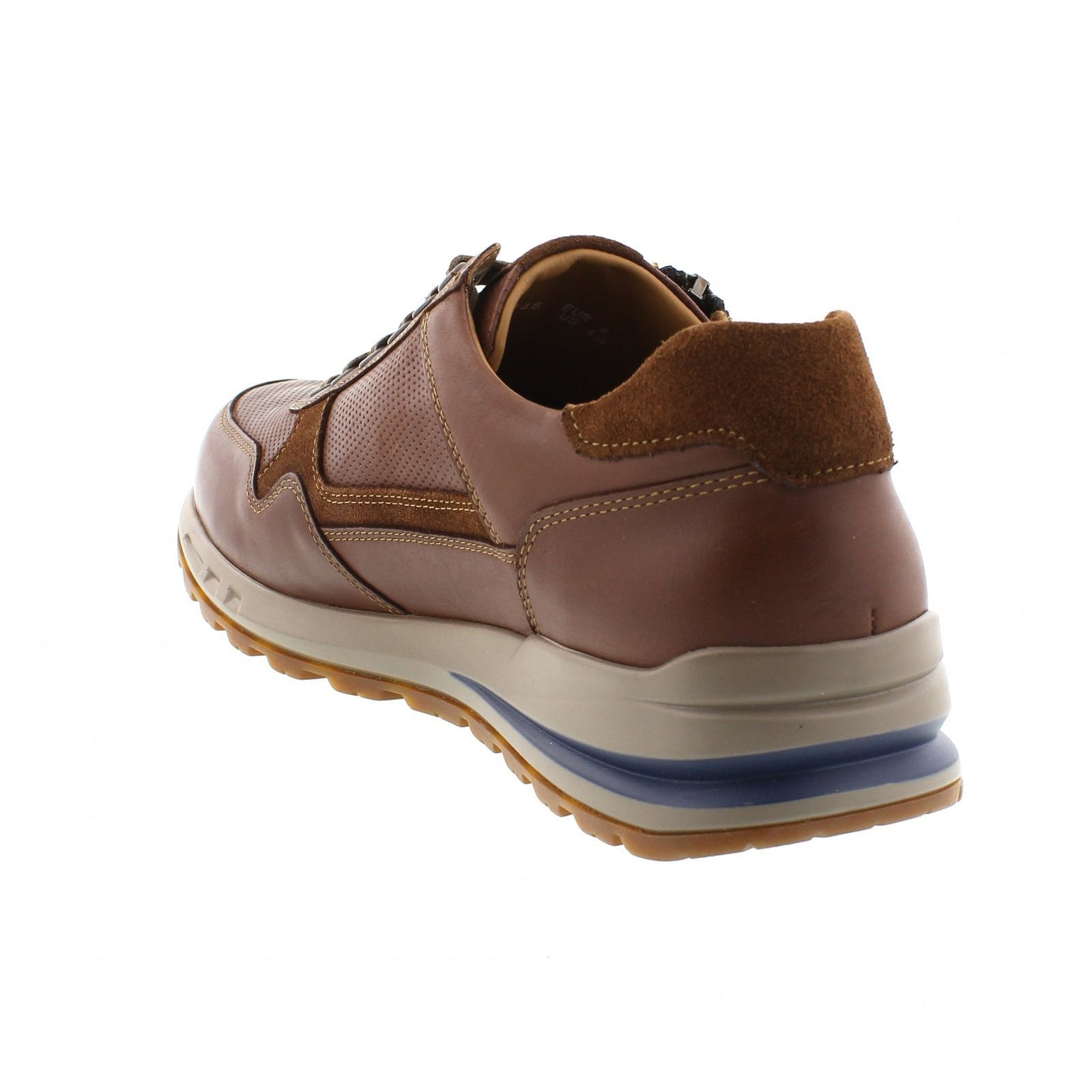 Mephisto Bradley Leather Mens Trainers#color_chestnut