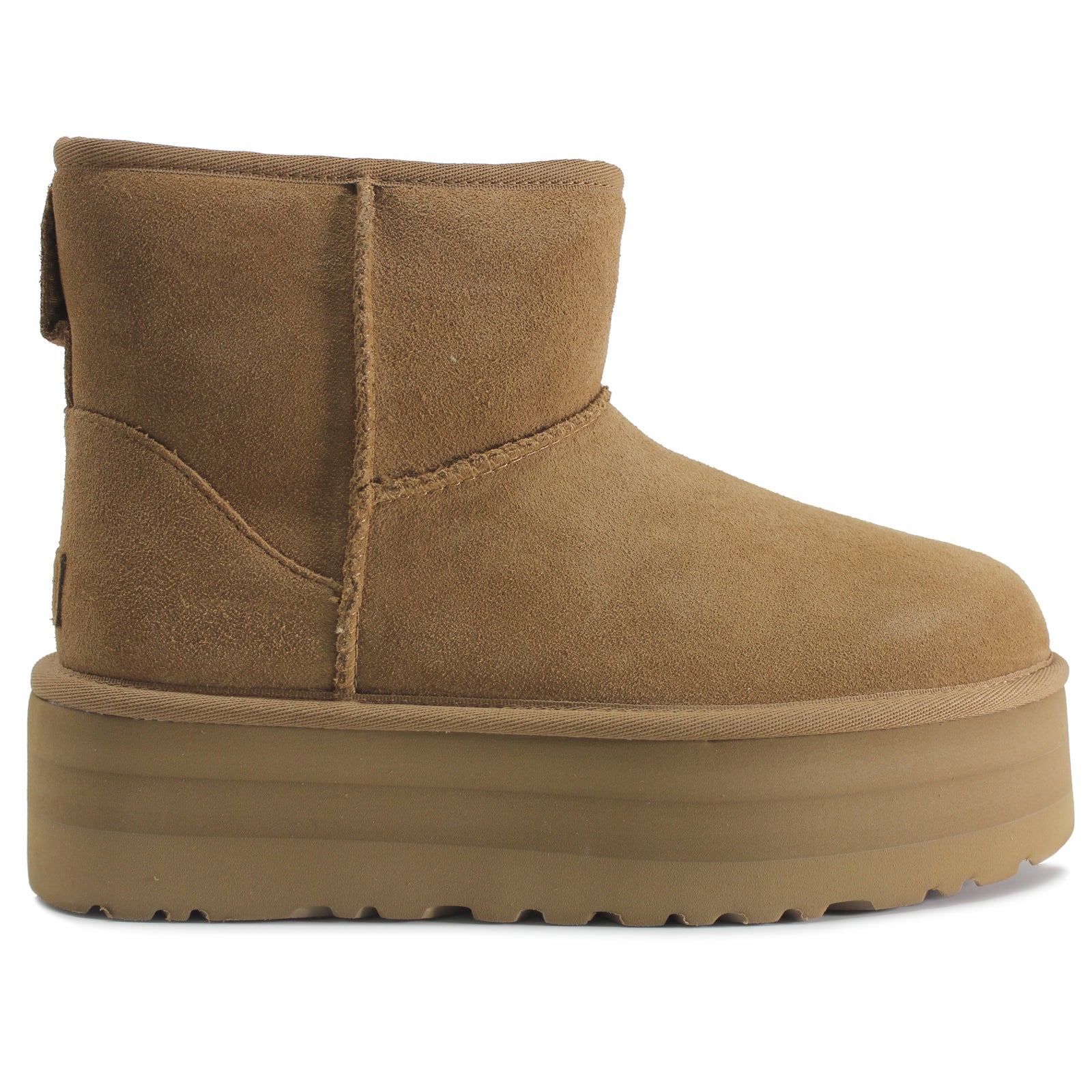 Ugg Classic Mini Platform Suede Womens Boots#color_chestnut