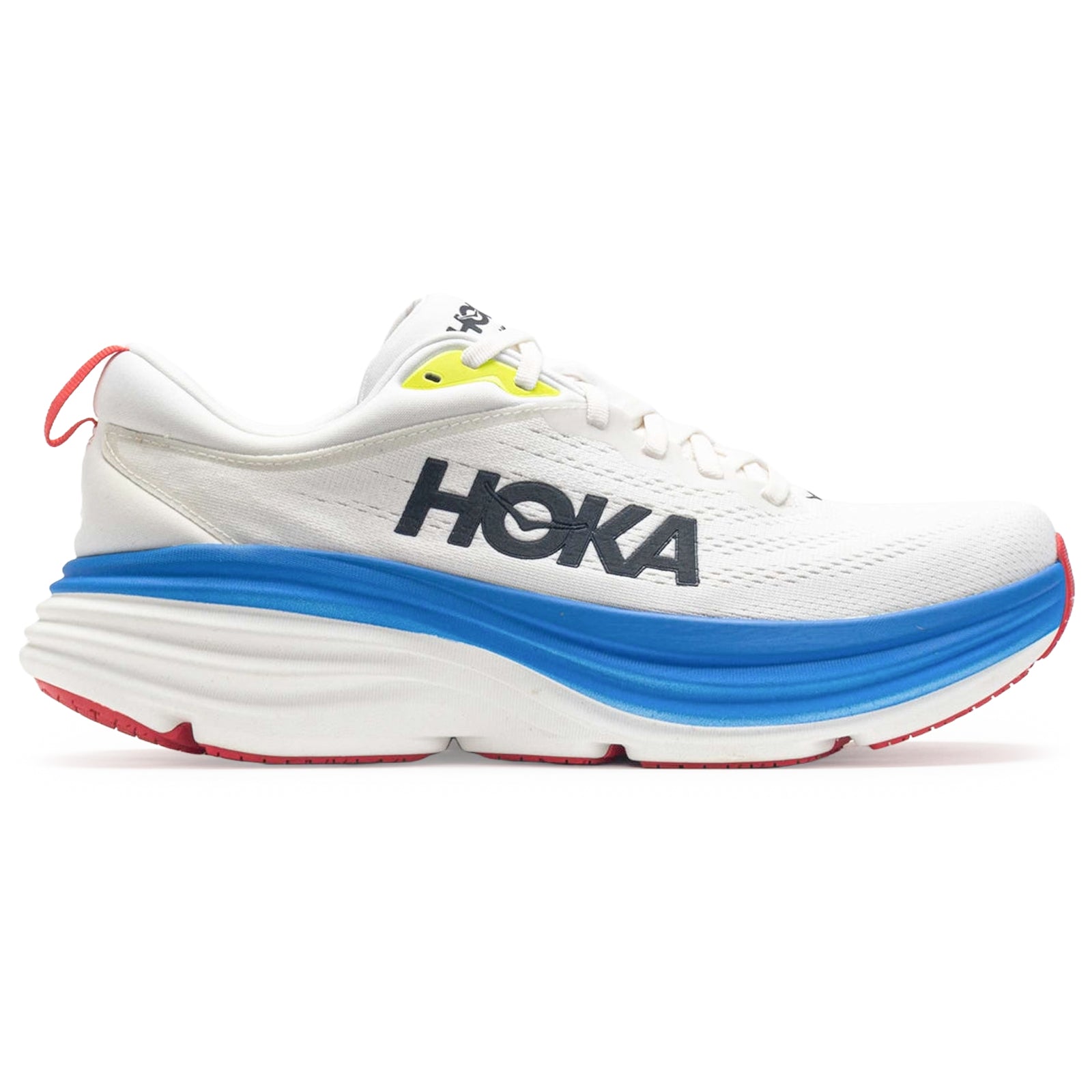 Hoka Bondi 8 Textile Mens Trainers#color_blanc de blanc virtual blue
