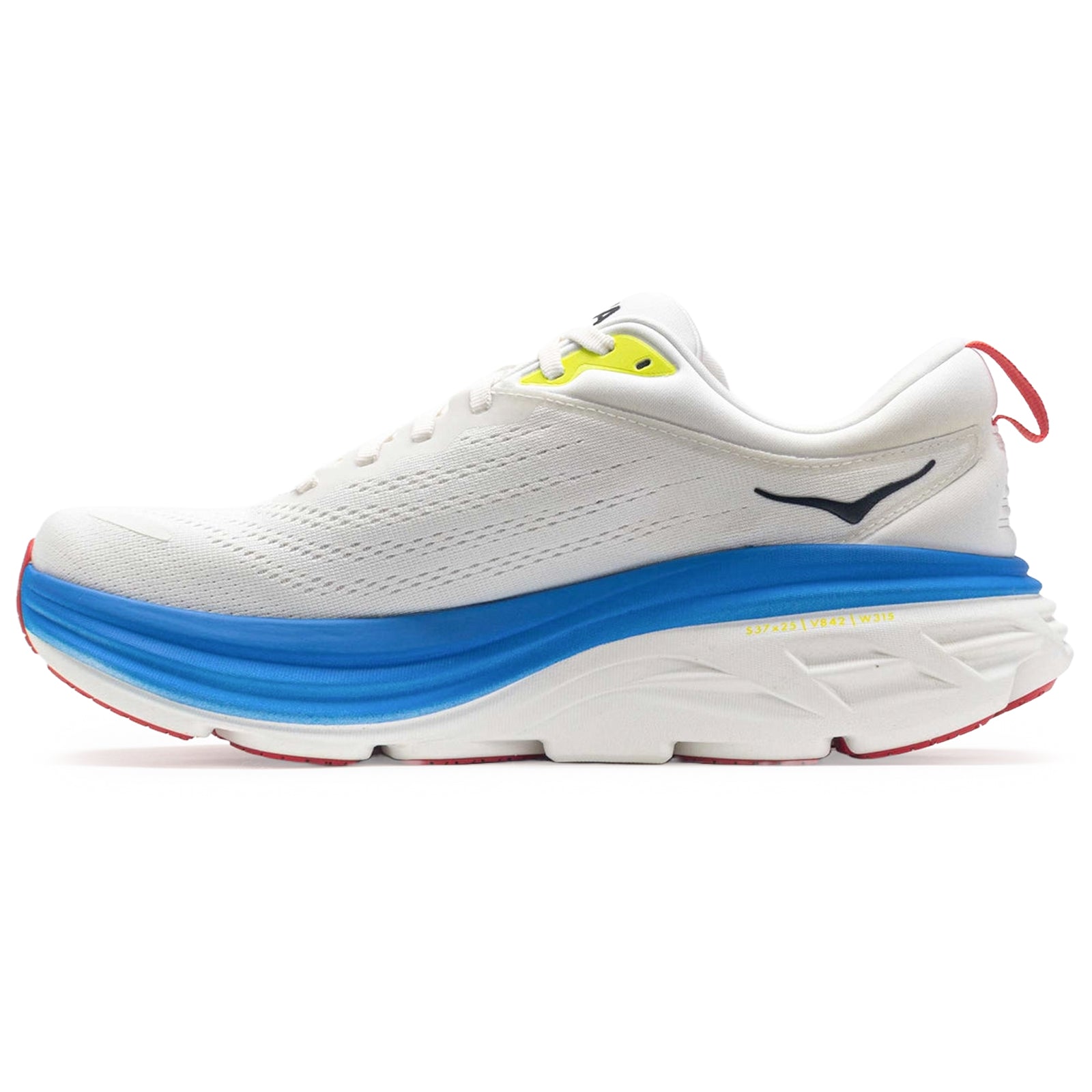 Hoka Bondi 8 Textile Mens Trainers#color_blanc de blanc virtual blue