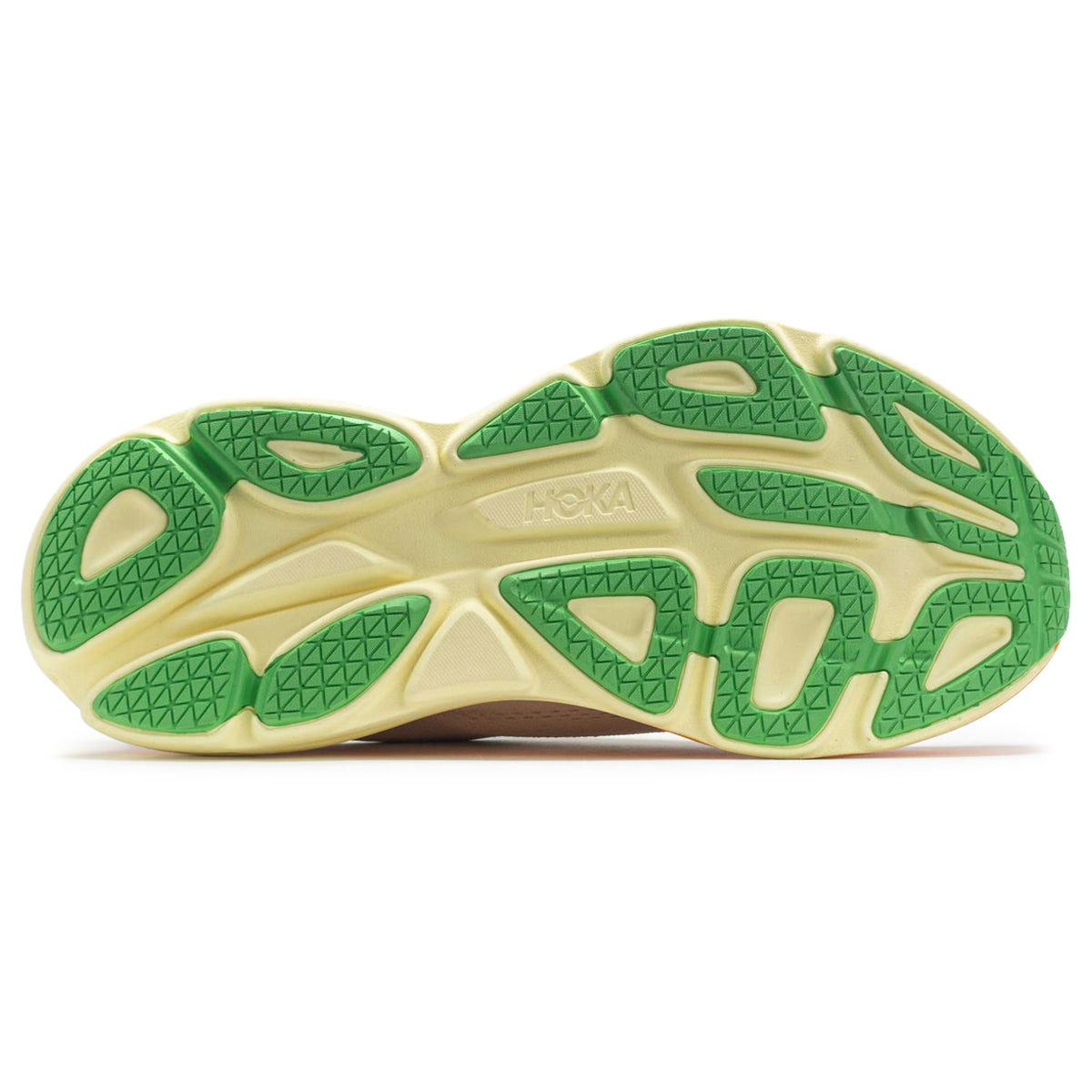 Hoka Bondi 8 Textile Mens Trainers#color_blanc de blanc solar flare