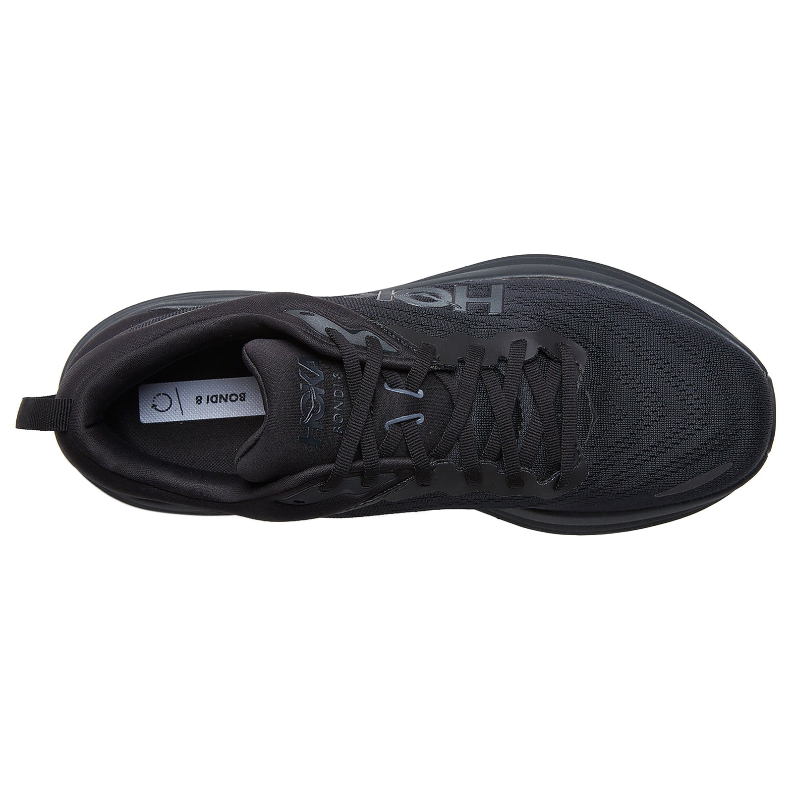 Hoka Bondi 8 Textile Womens Trainers#color_black black