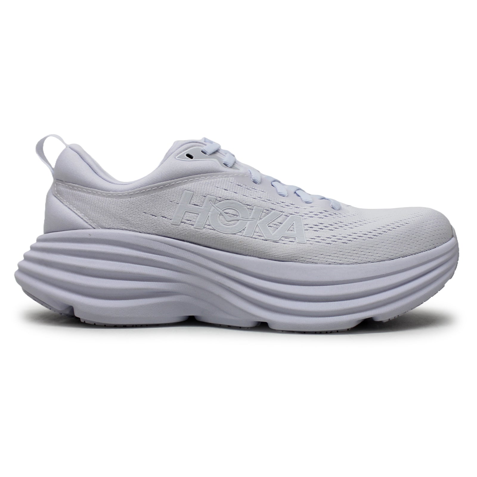 Hoka Bondi 8 Textile Womens Trainers#color_white white