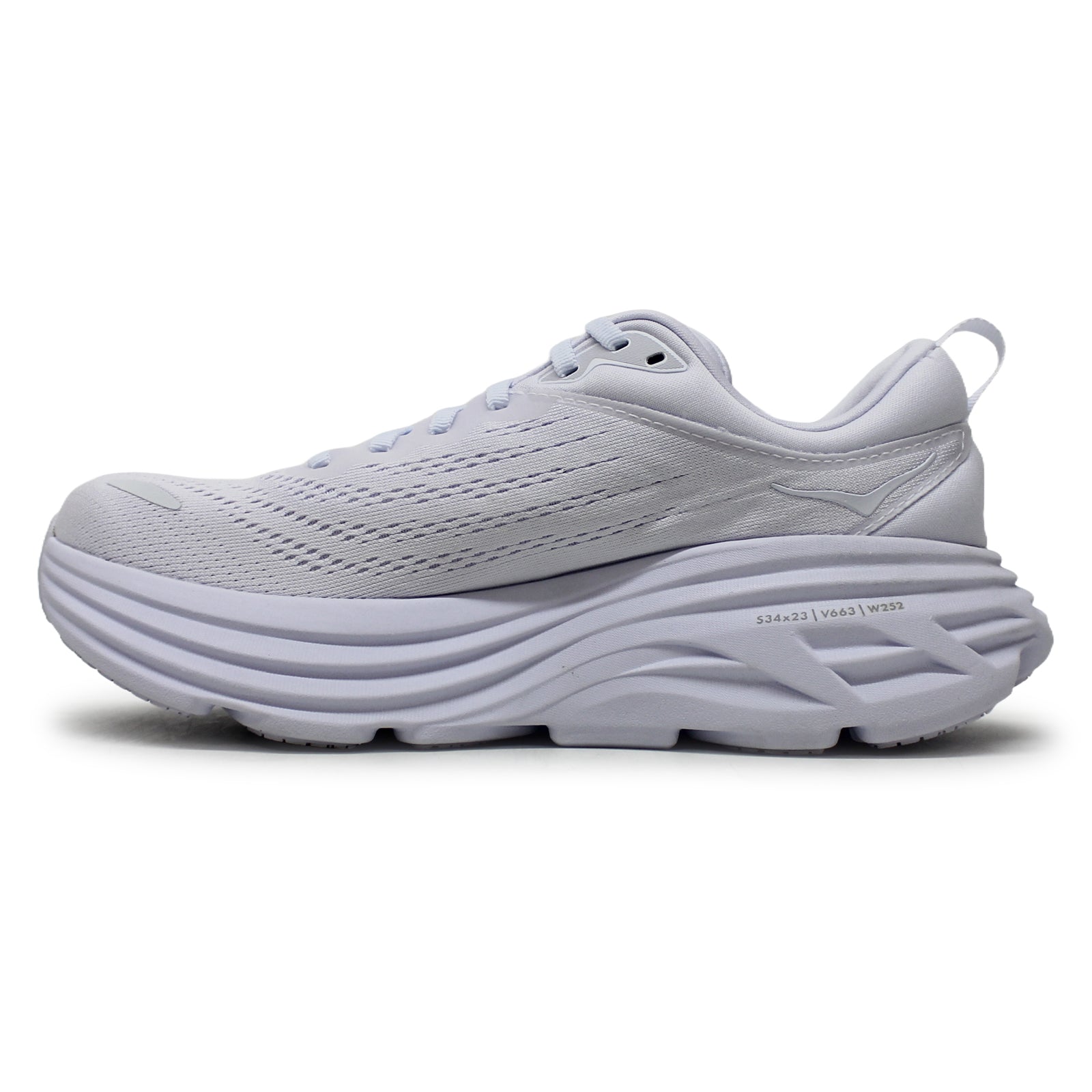 Hoka Bondi 8 Textile Womens Trainers#color_white white