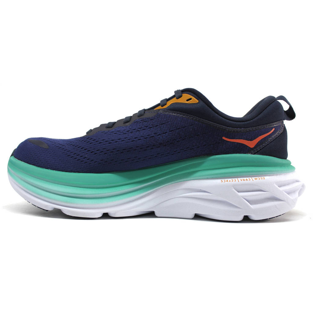 Hoka One One Bondi 8 Textile Womens Trainers#color_outer space bellwether blue