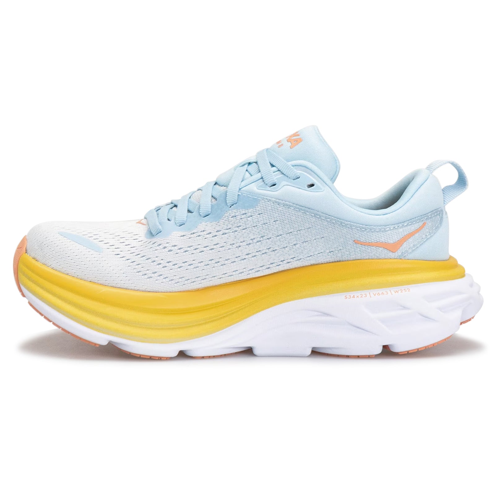 Hoka Bondi 8 Textile Womens Trainers#color_summer song country air