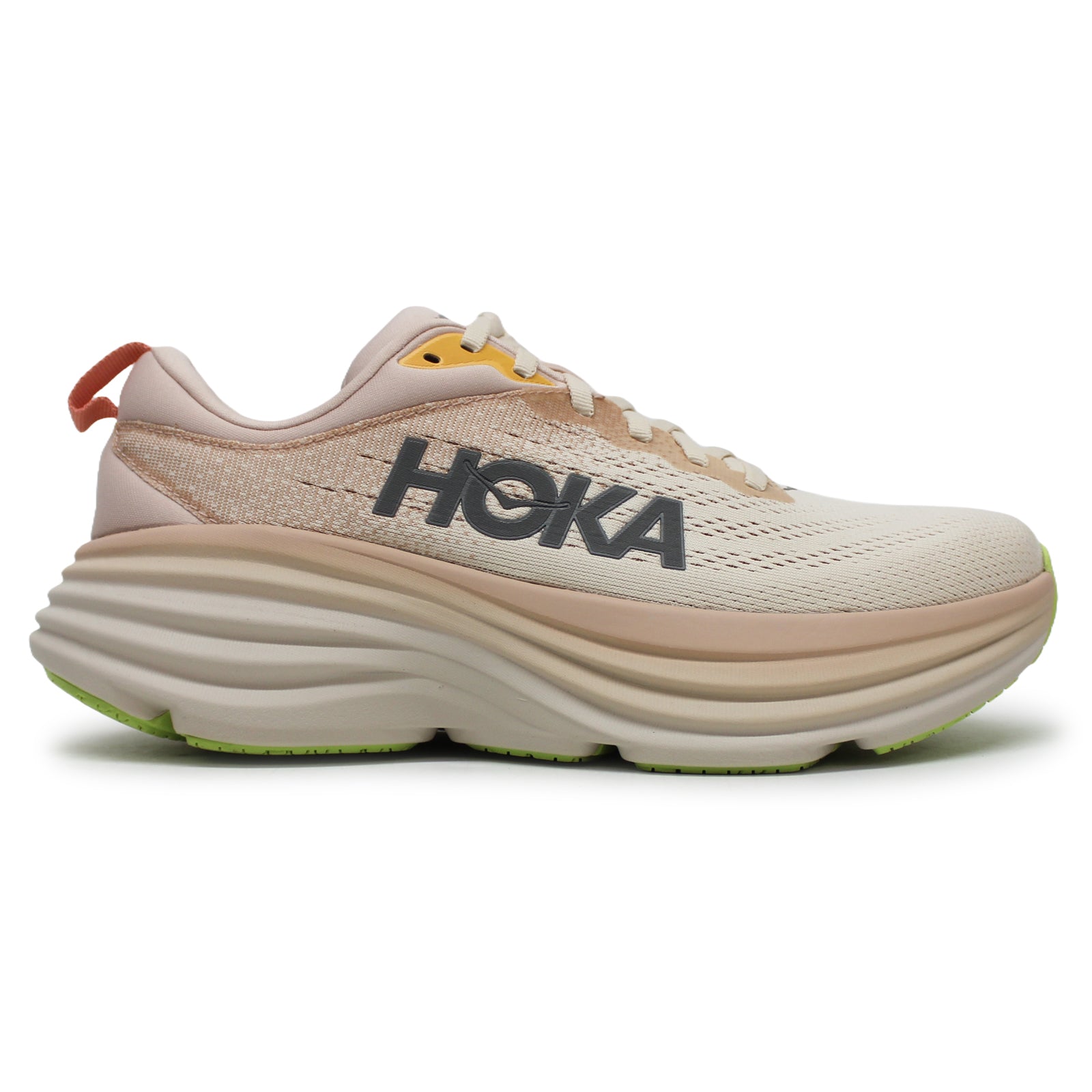 Hoka Bondi 8 Textile Womens Trainers#color_cream vanilla