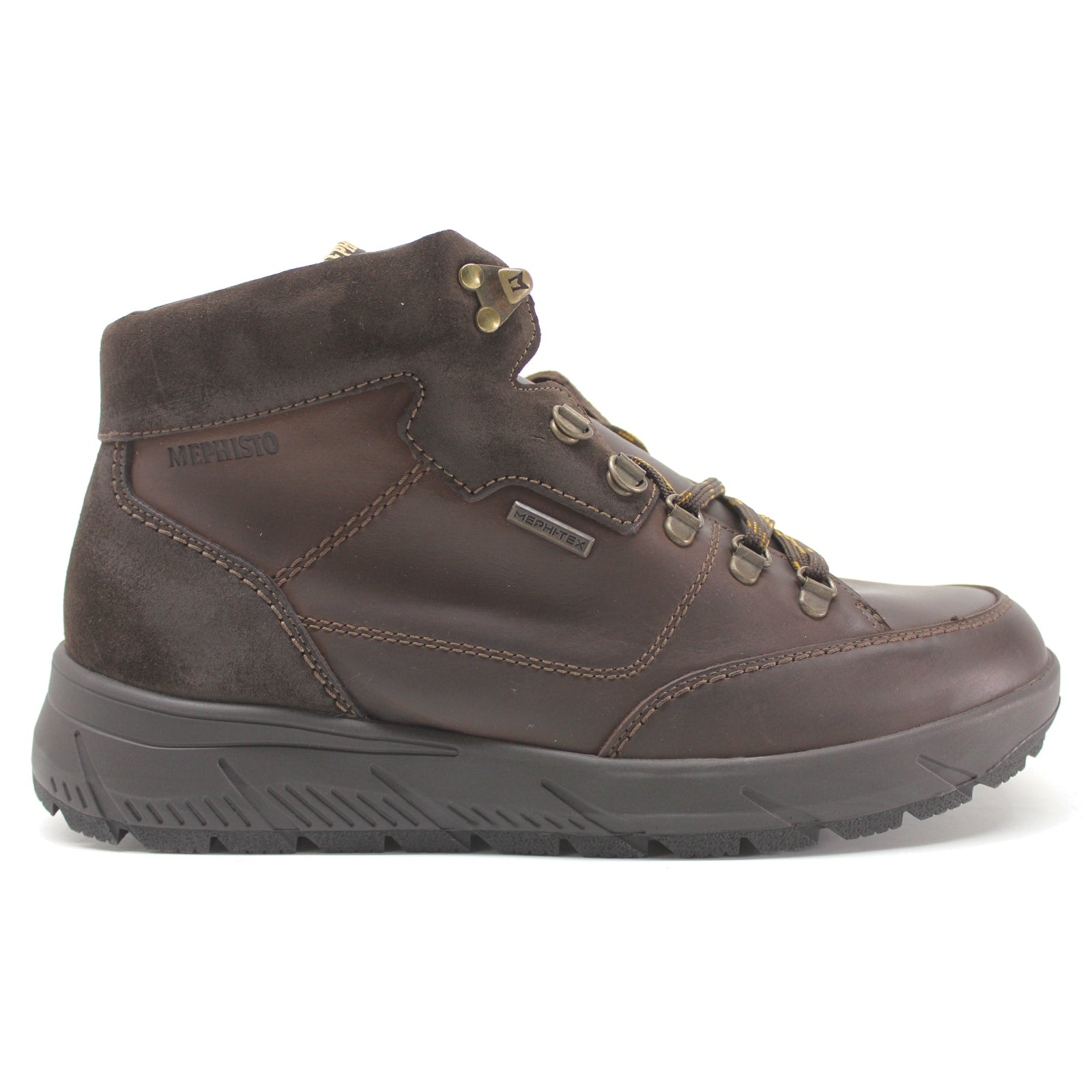 Mephisto Rody MT Nubuck Mens Trainers#color_dark brown