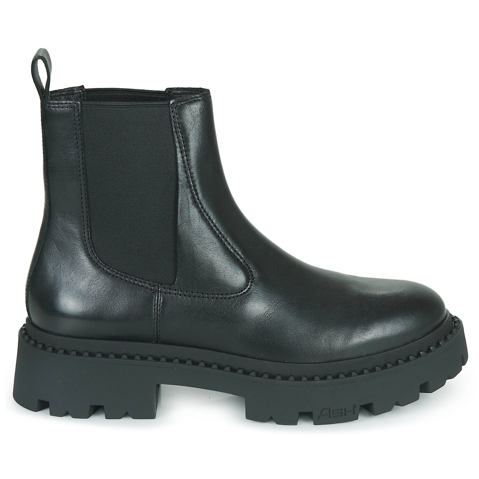 Ash Genesis Leather Womens Boots#color_black