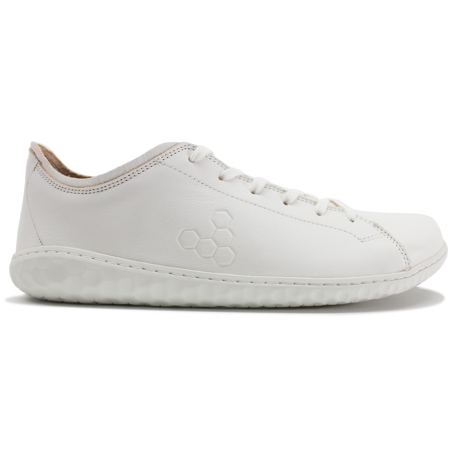Vivobarefoot Geo Court III Leather Men's Low Top Bright White Trainers
