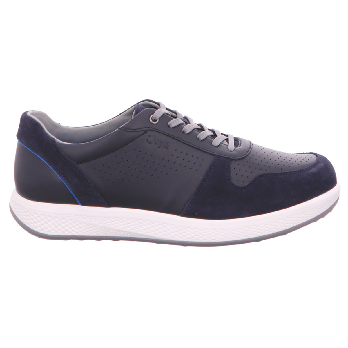 Joya Sven Leather Mens Trainers#color_dark blue