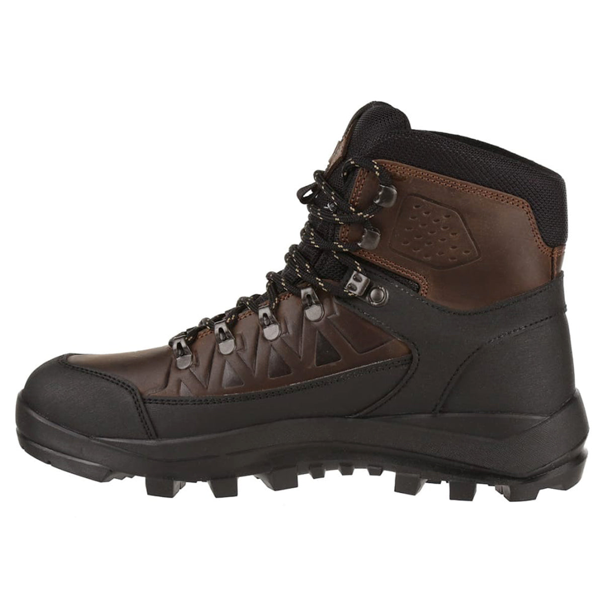 Aigle Letrak GTX Leather Mens Boots#color_dark brown