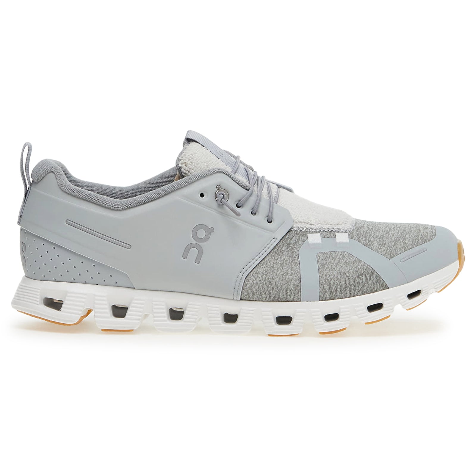 On Cloud 5 Terry Textile Women's Running Shoes#color_glacier white