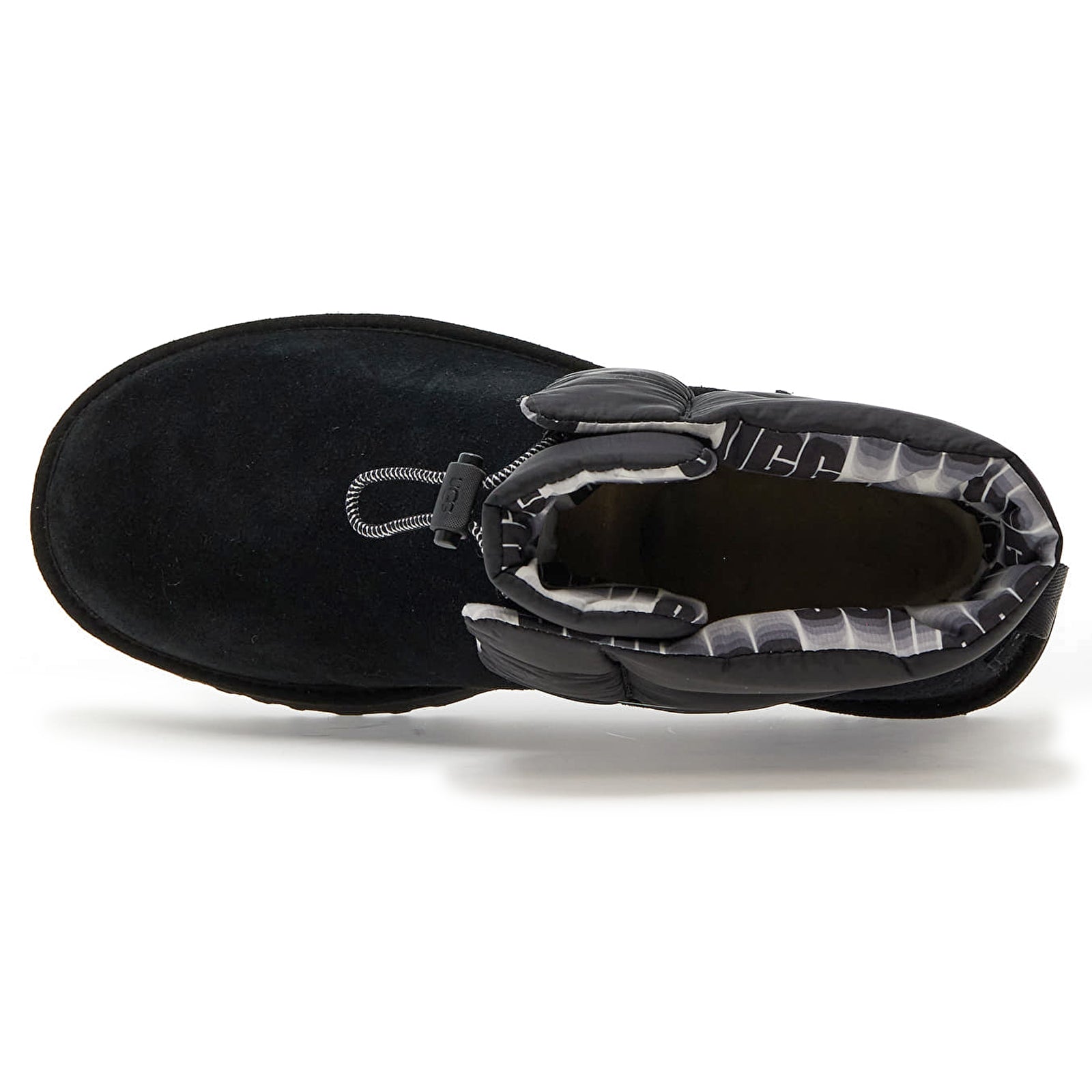 Ugg Classic Maxi Toggle Suede Synthetic Womens Boots#color_black