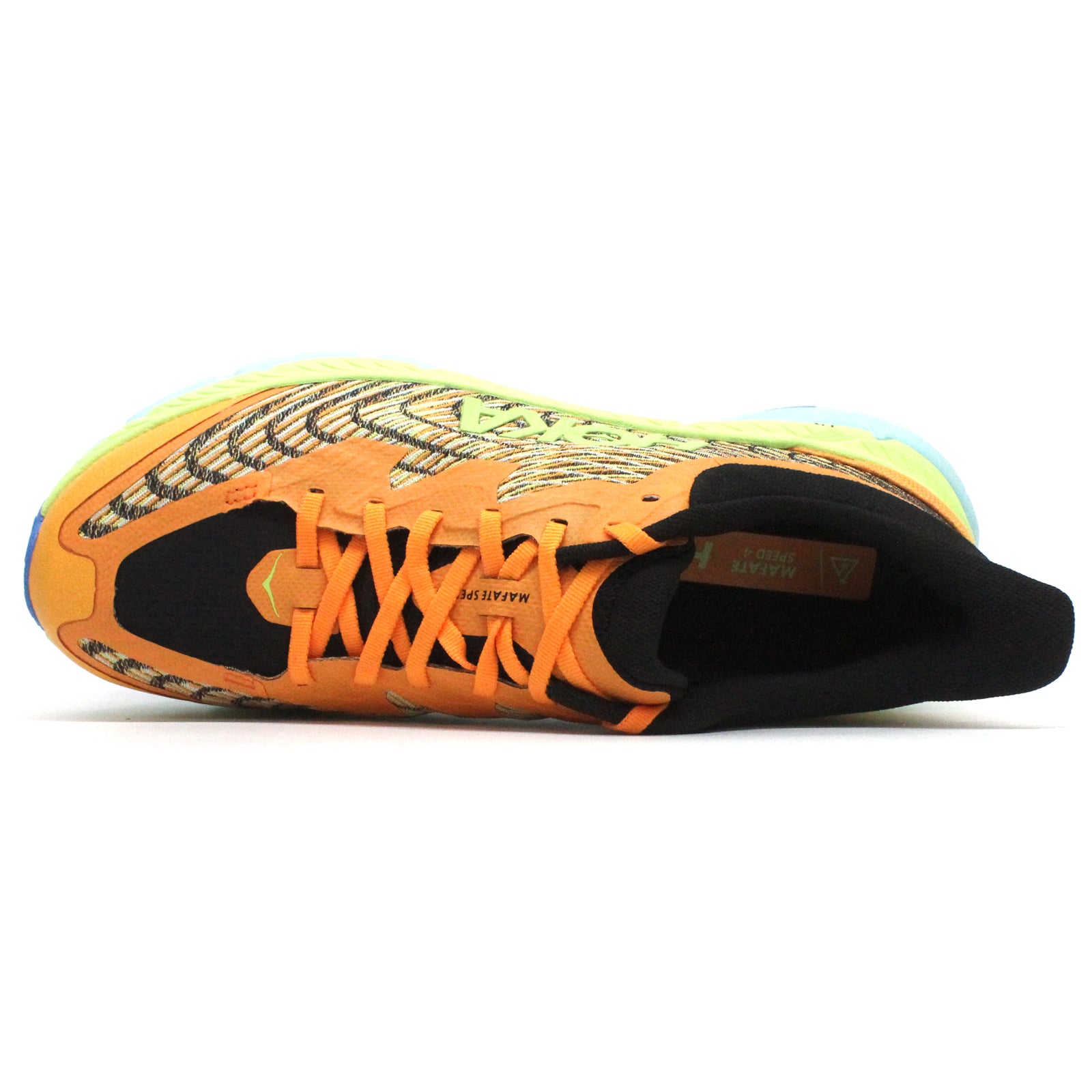 Hoka Mafate Speed 4 Textile Synthetic Mens Trainers#color_solar flare lettuce