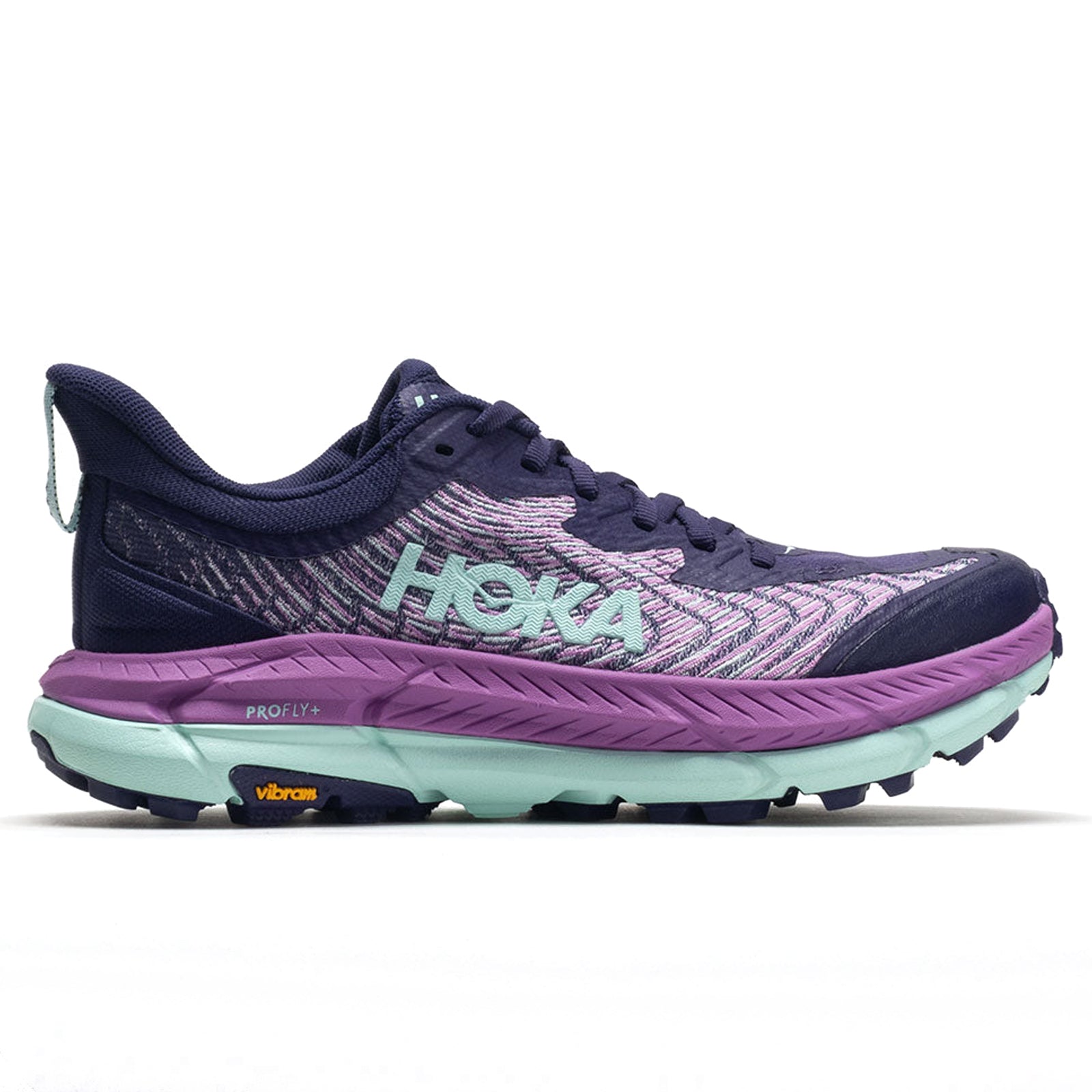 Hoka Mafate Speed 4 Textile Synthetic Womens Trainers#color_night sky orchid flower