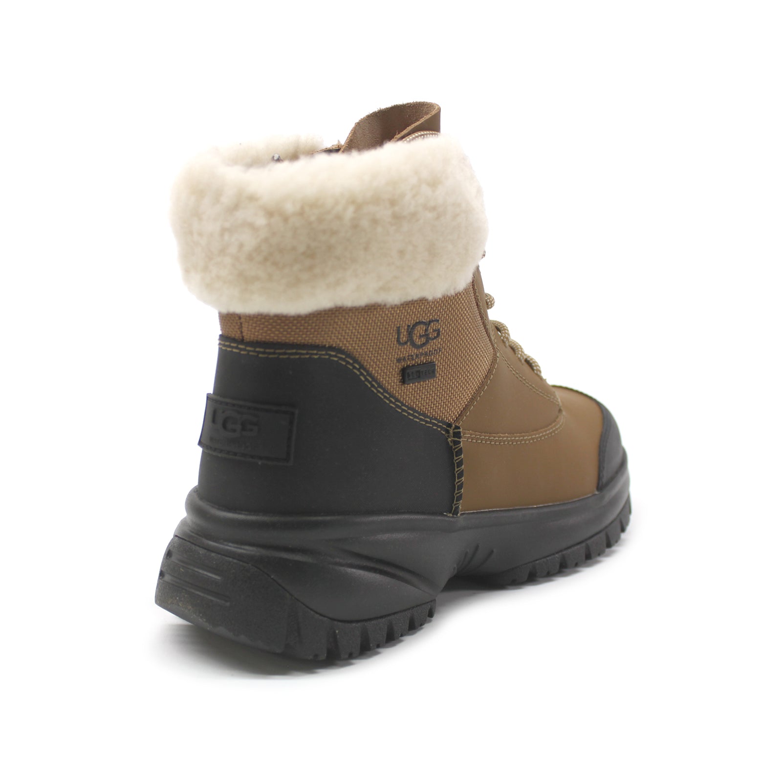 Ugg Yose Fluff V2 Textile Synthetic Womens Boots#color_chestnut