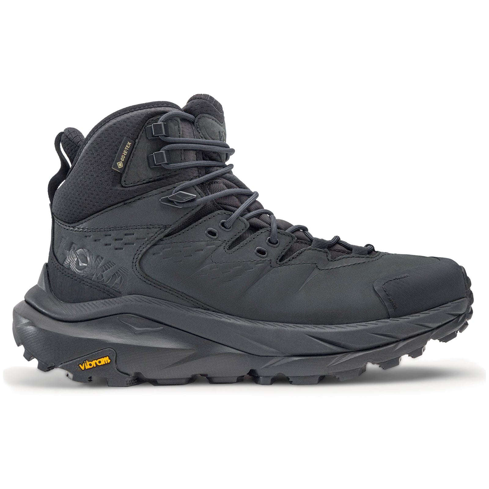 Hoka Kaha 2 GTX Leather Nubuck Mens Boots#color_black black