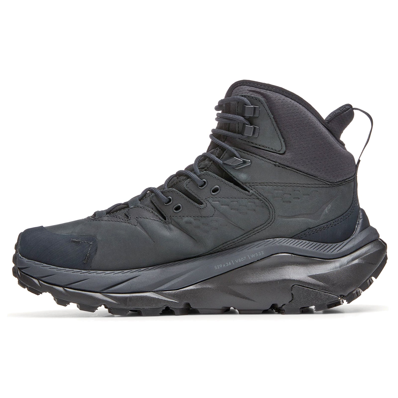 Hoka Kaha 2 GTX Leather Nubuck Mens Boots#color_black black