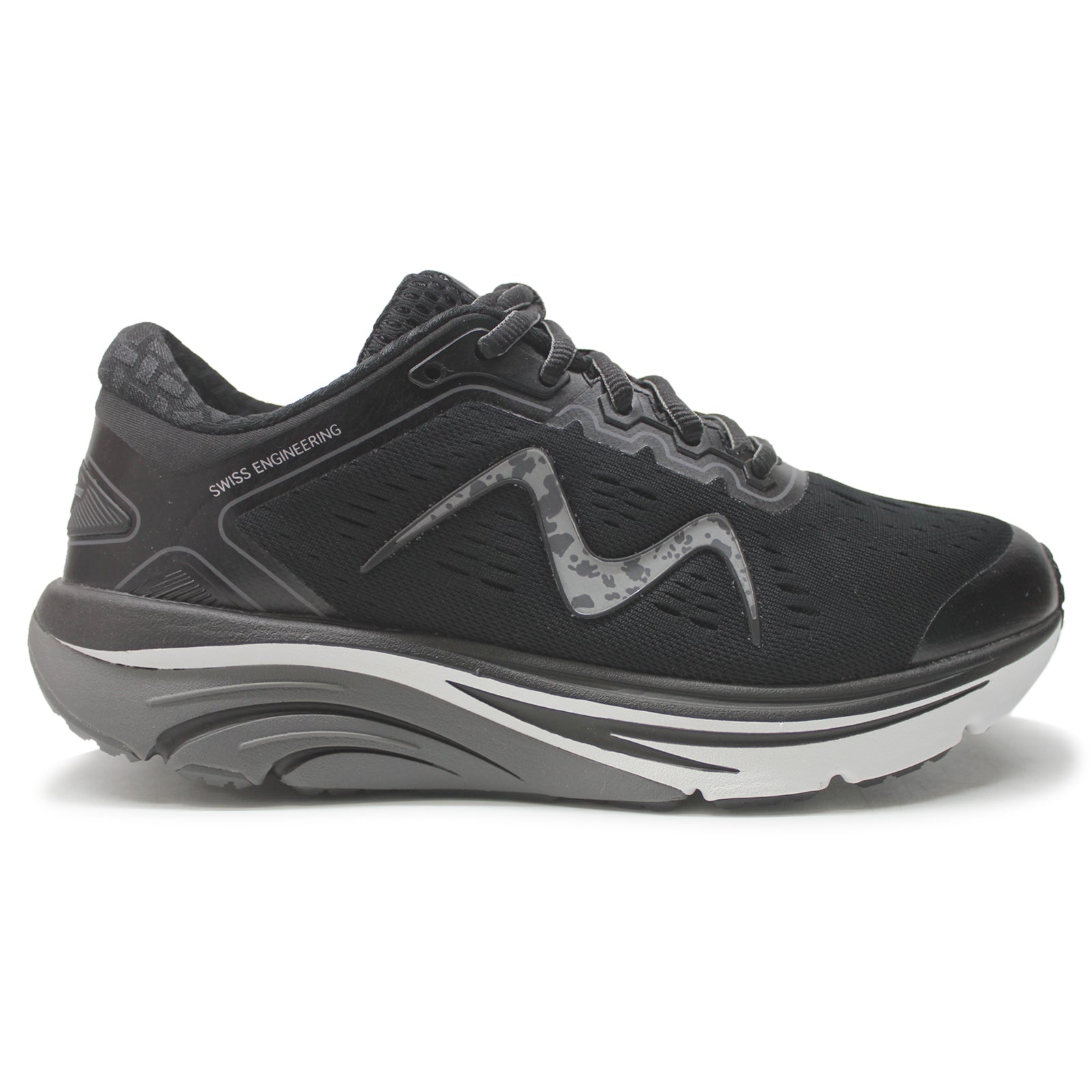 MBT 2000 Leather Textile Womens Trainers#color_black