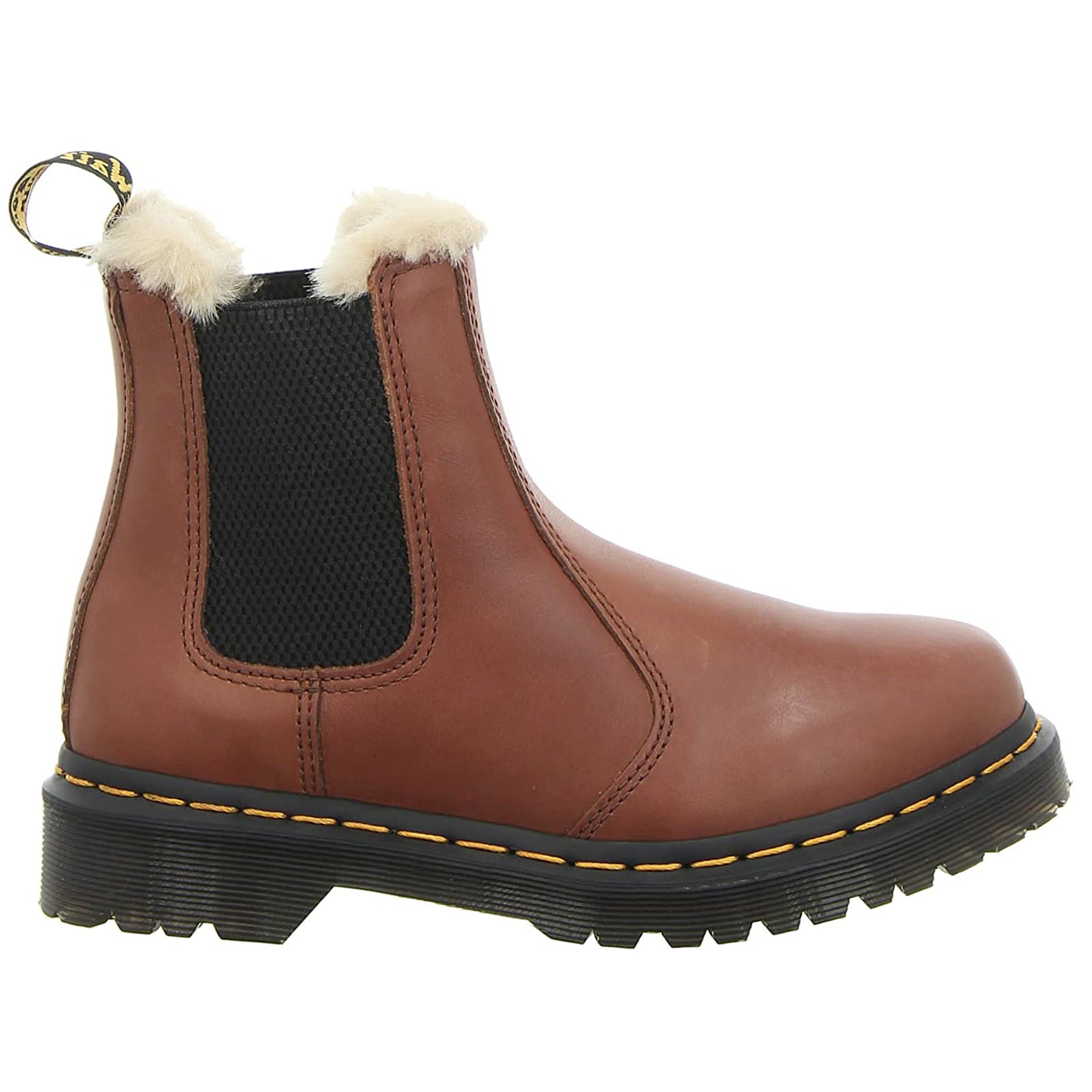 Dr. Martens 2976 Leonore Leather Womens Boots#color_saddle tan