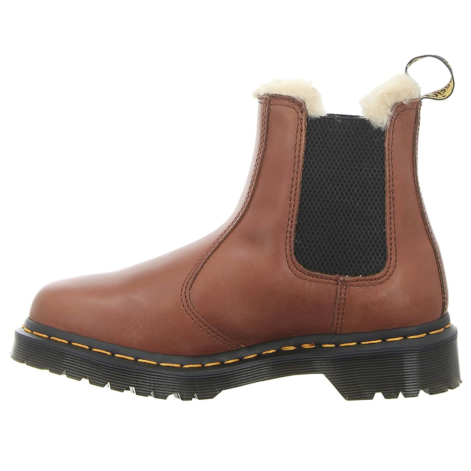 Dr. Martens 2976 Leonore Leather Womens Boots#color_saddle tan
