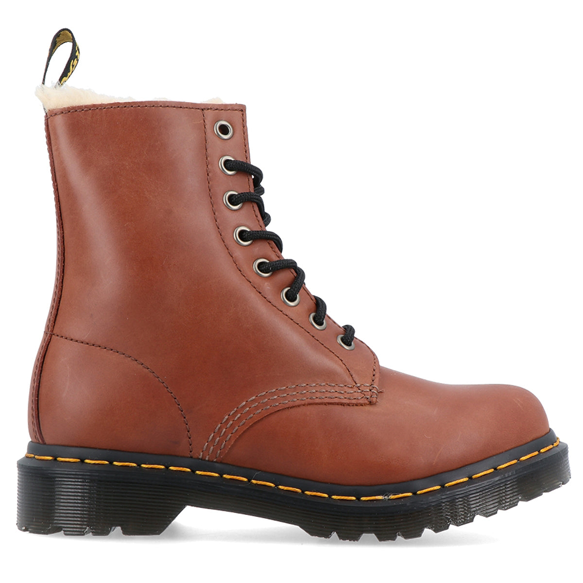 Dr. Martens 1460 Serena Farrier Leather Womens Boots#color_saddle tan