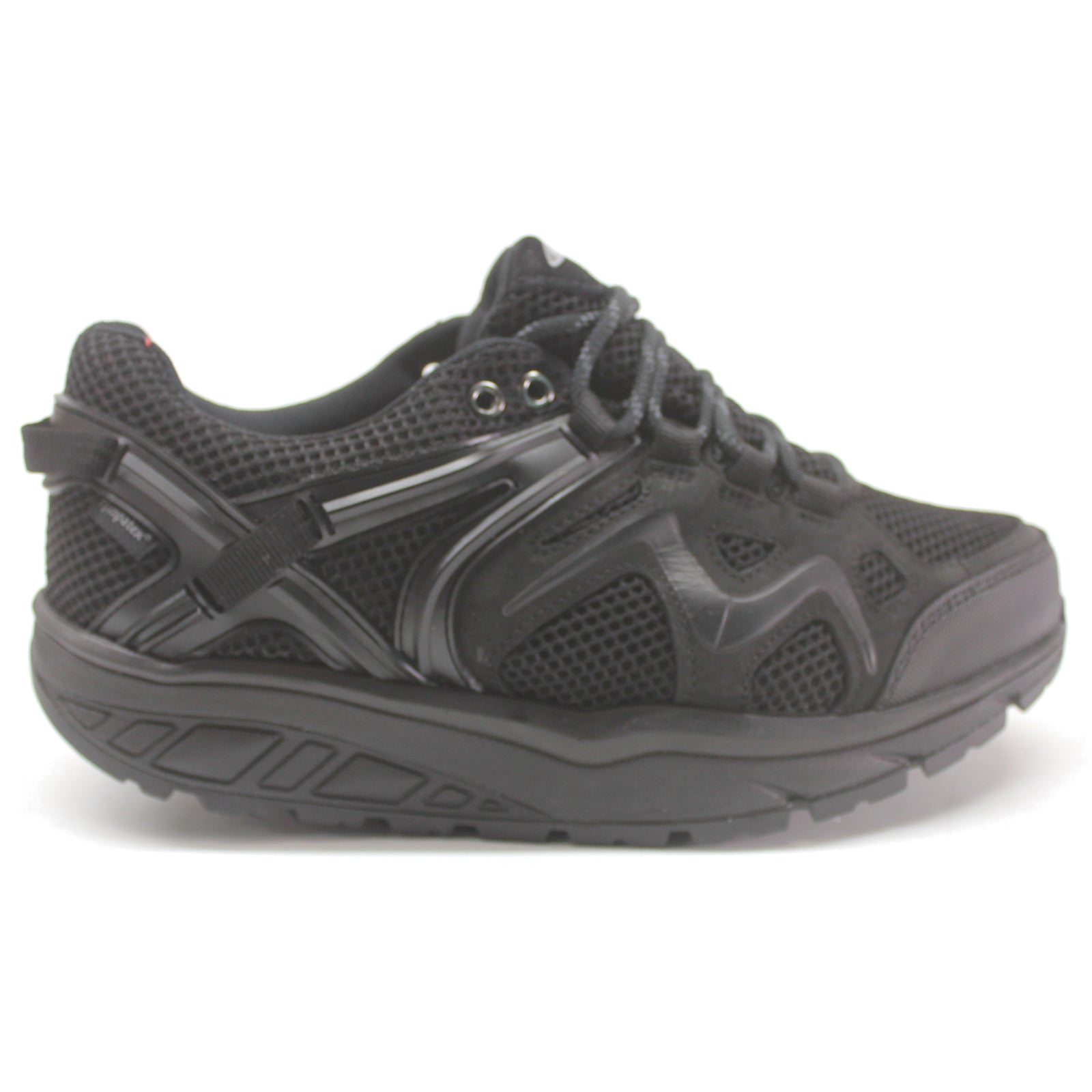 MBT Hodari 18 Sym Leather Textile Mens Trainers#color_black